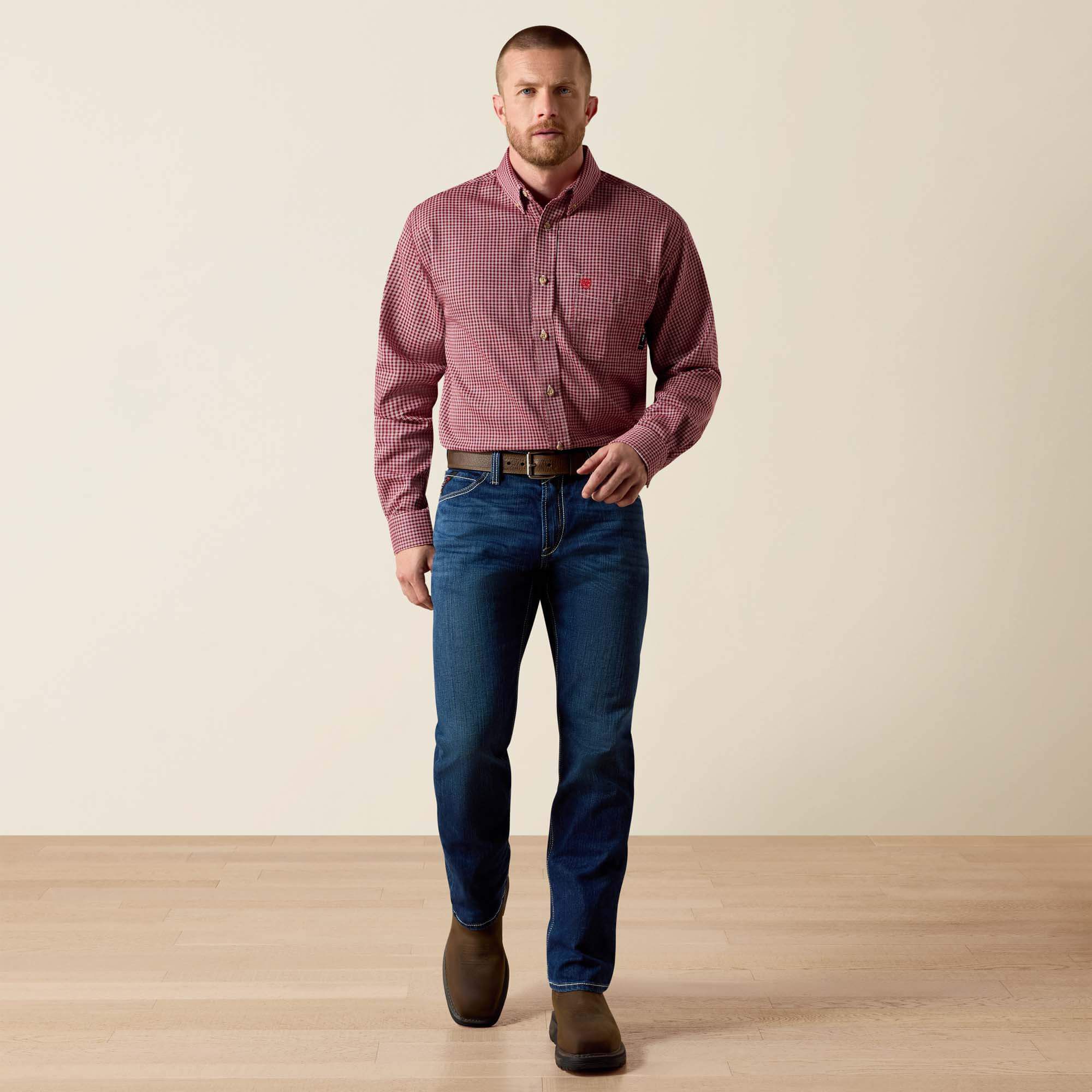 FR Bell Work Shirt Men - WINE