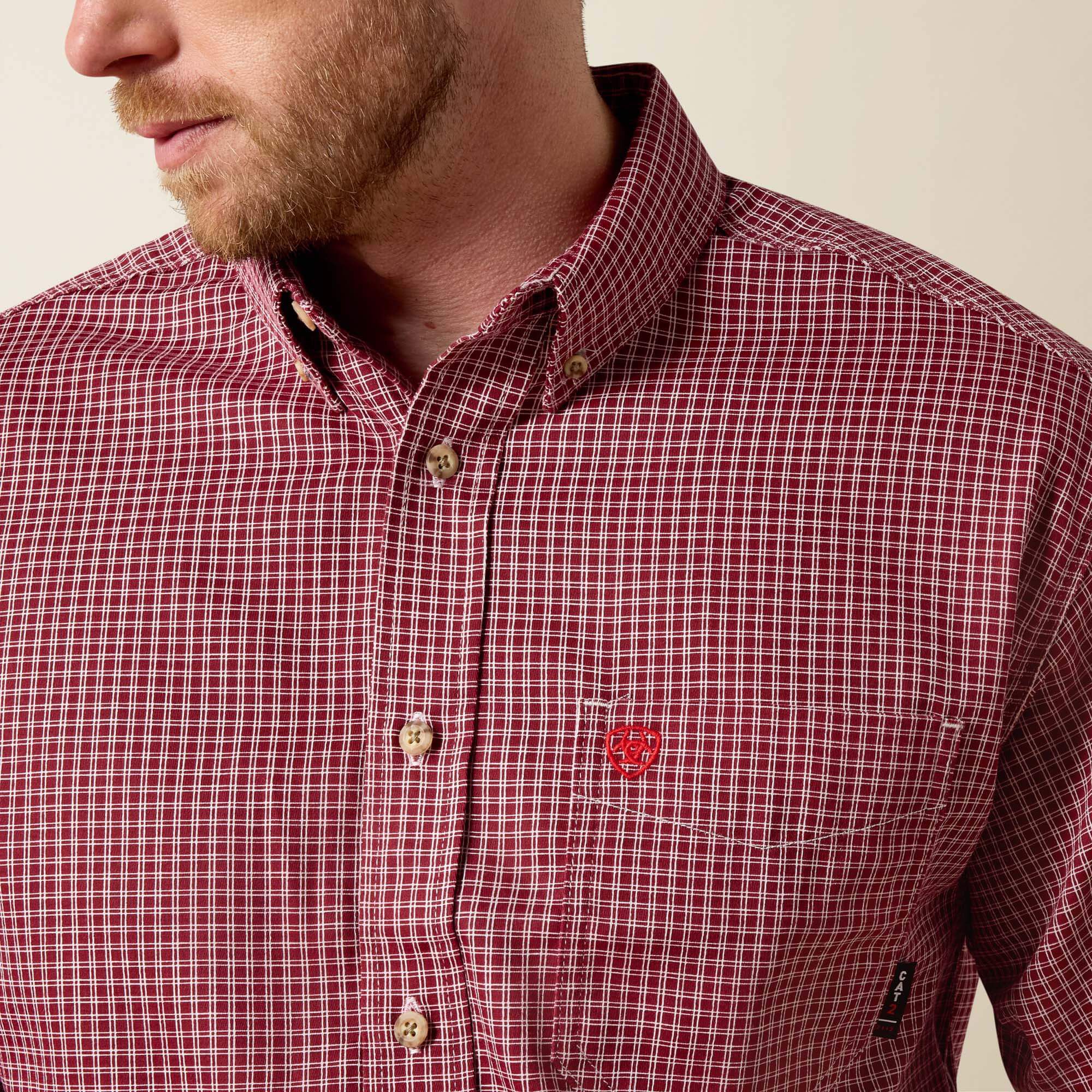 FR Bell Work Shirt Men - WINE