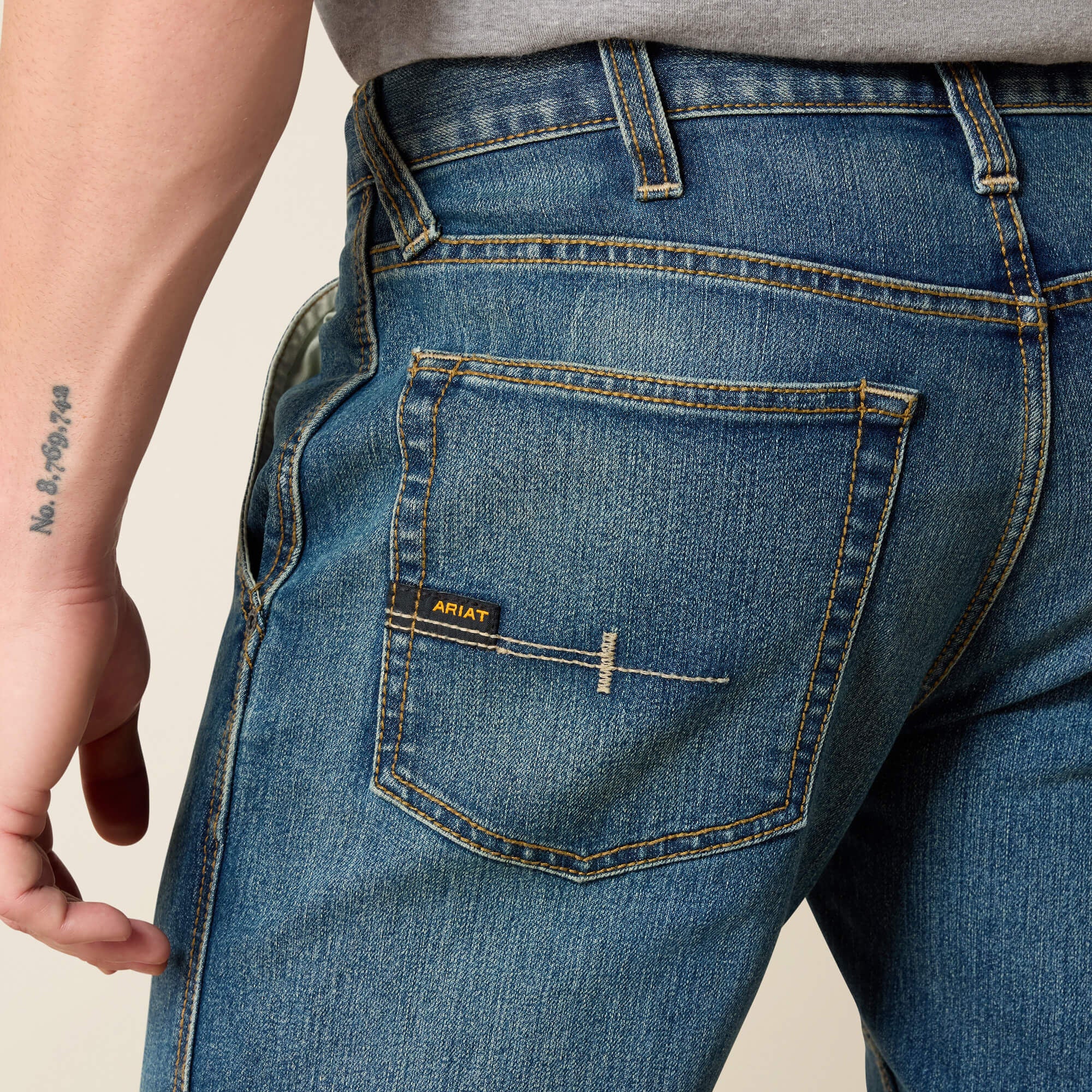 Rebar M4 Low Rise DuraStretch Workhorse Boot Cut Jean Men - GABE