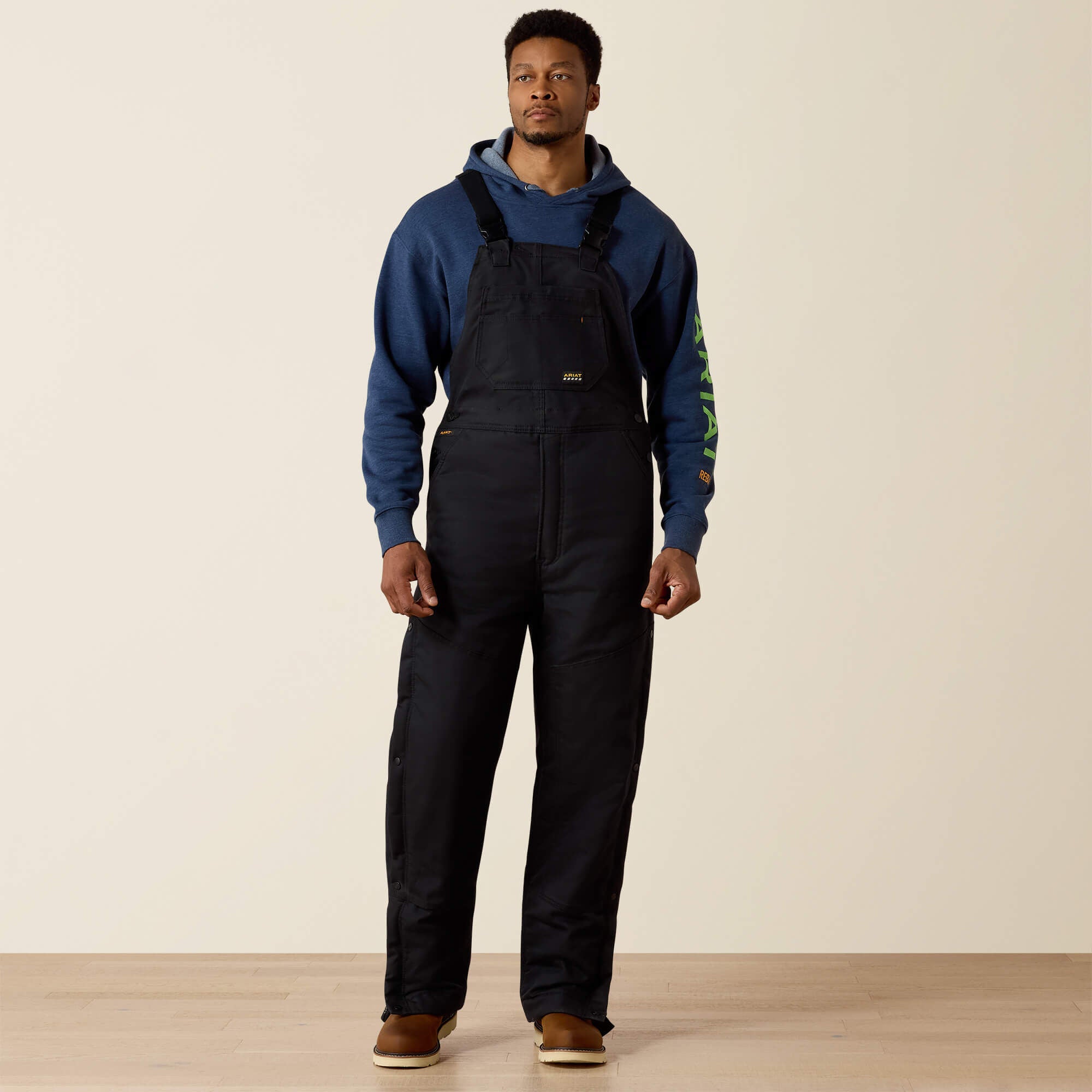 Rebar DuraCanvas Stretch Insulated Bib Men - BLACK
