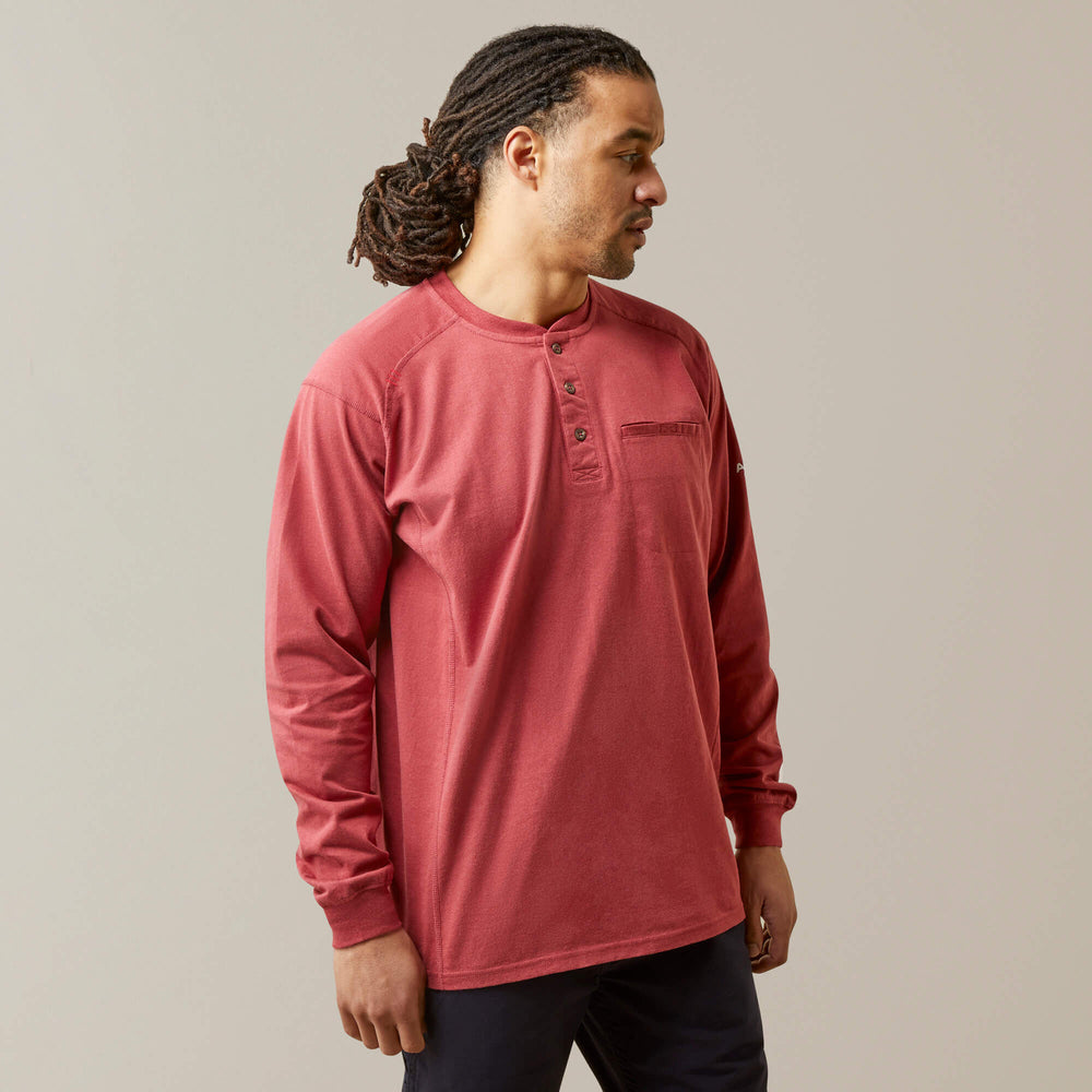 FR Air Henley Men - BRICK RED