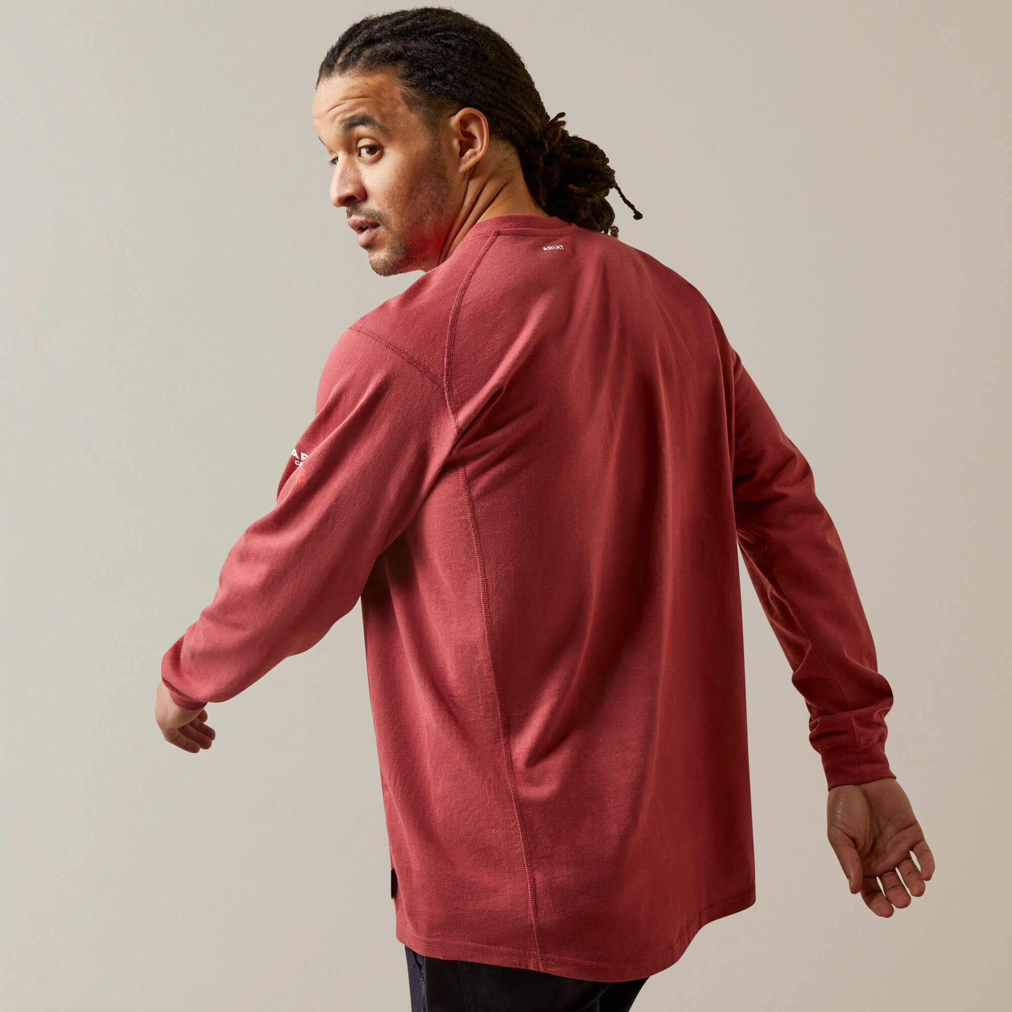 FR Air Henley Men - BRICK RED