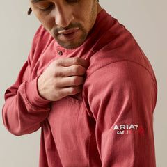 FR Air Henley Men - BRICK RED