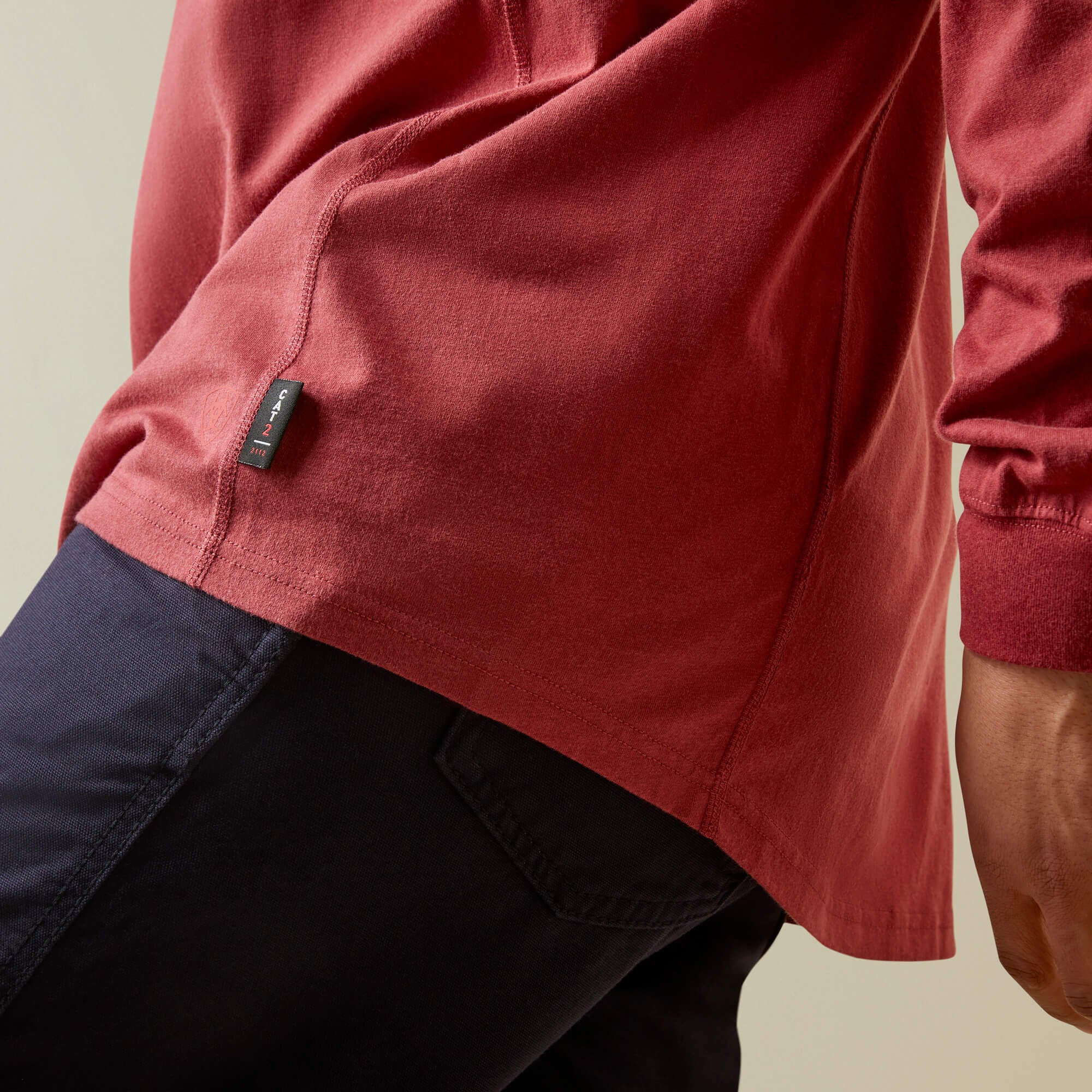 FR Air Henley Men - BRICK RED