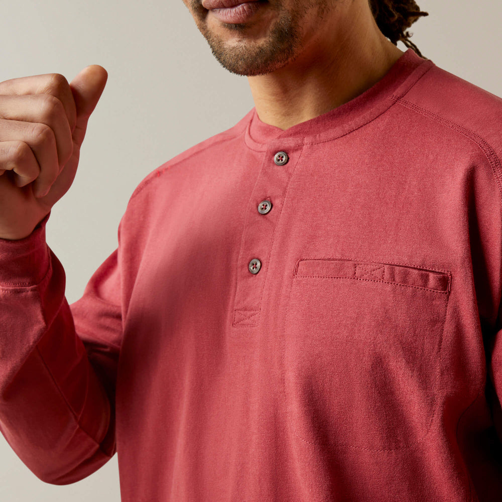 FR Air Henley Men - BRICK RED