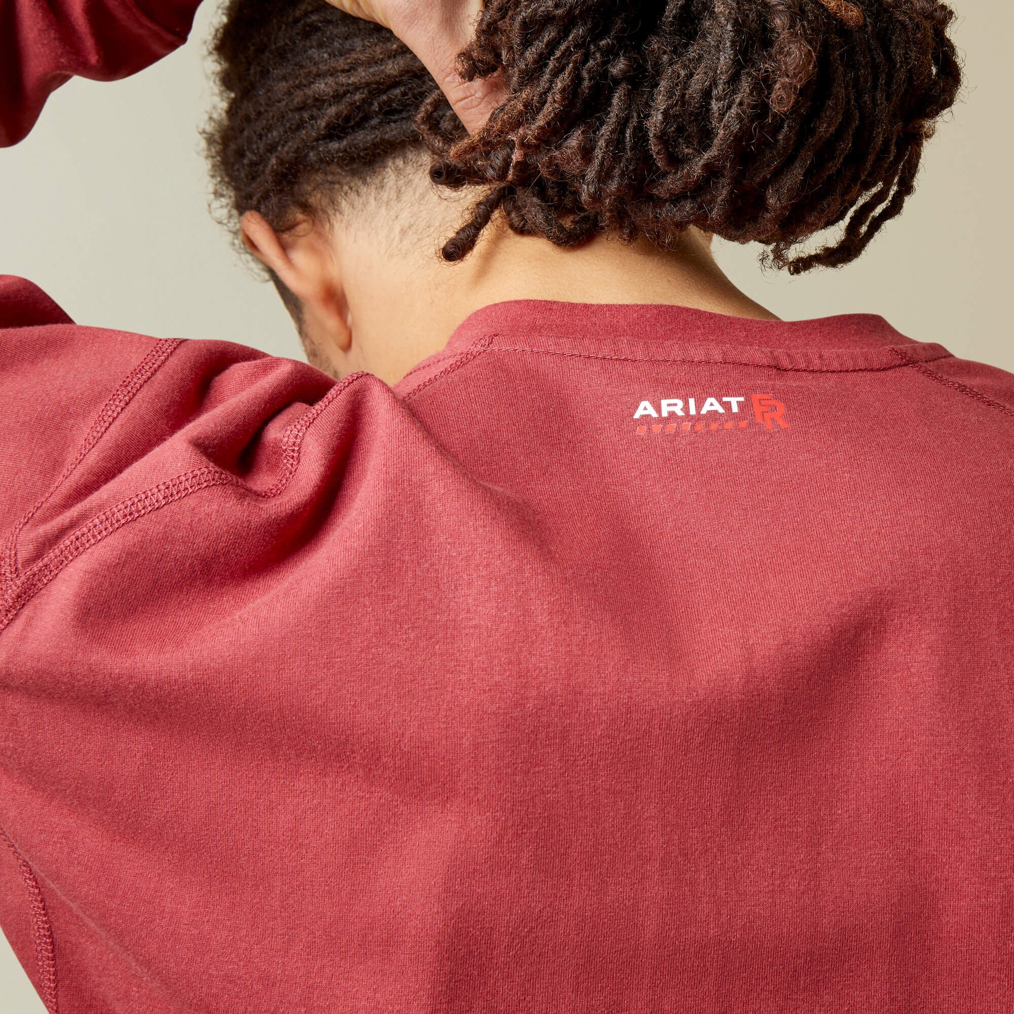 FR Air Henley Men - BRICK RED