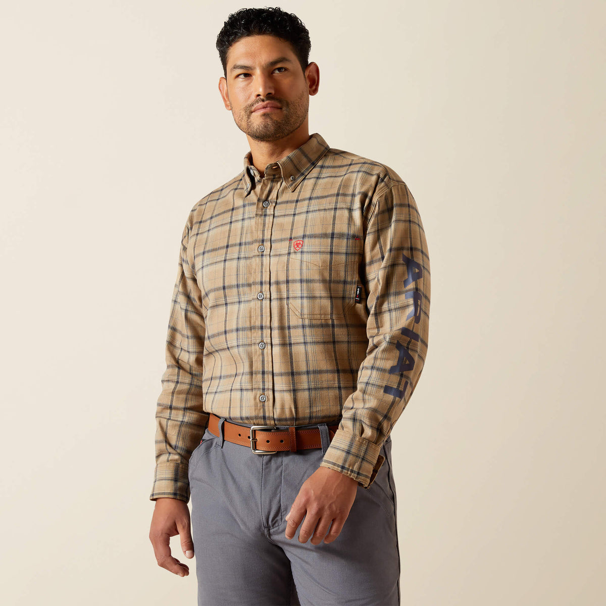 FR Dean Logo Work Shirt Men - FIELD KHAKI
