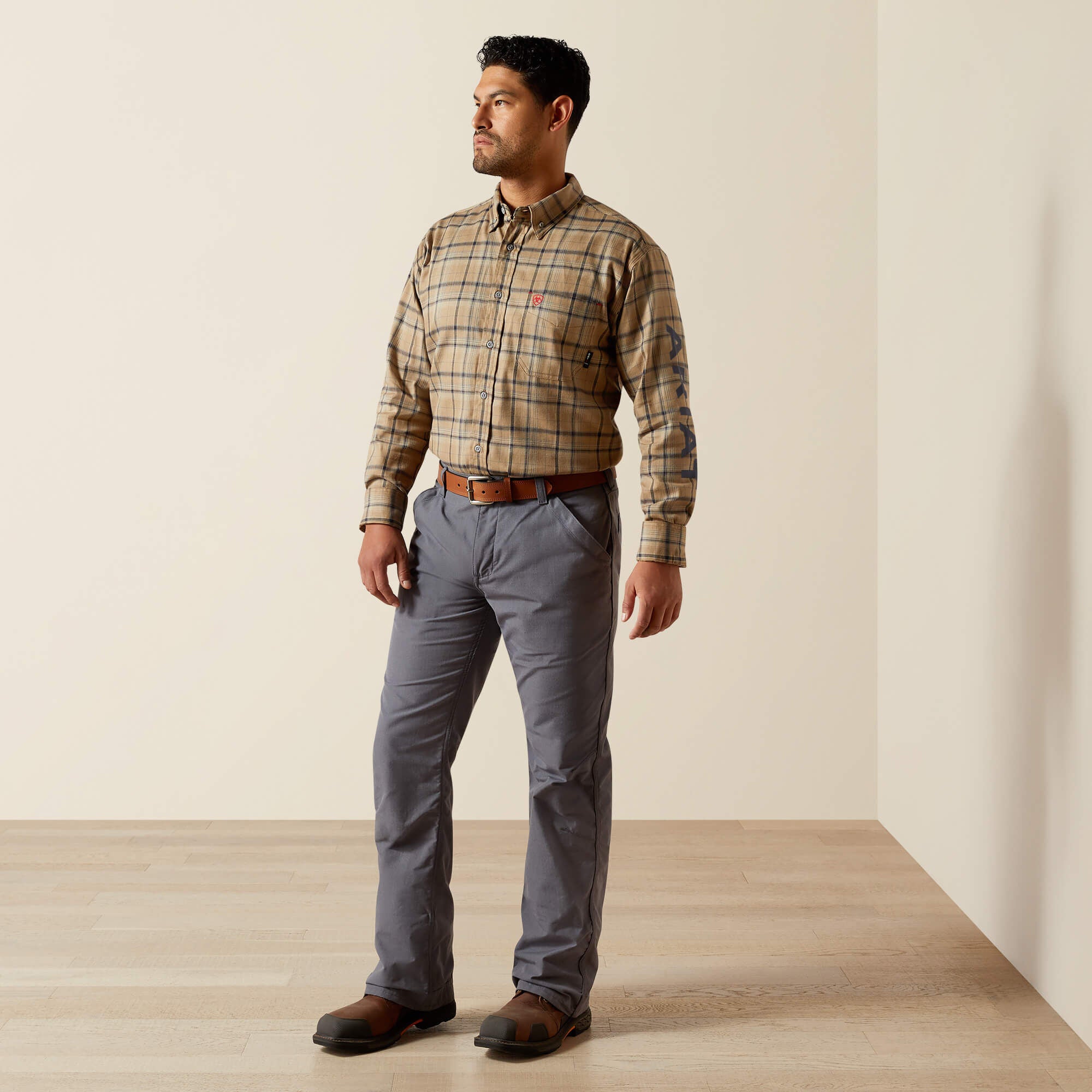 FR Dean Logo Work Shirt Men - FIELD KHAKI