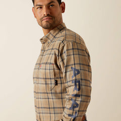 FR Dean Logo Work Shirt Men - FIELD KHAKI