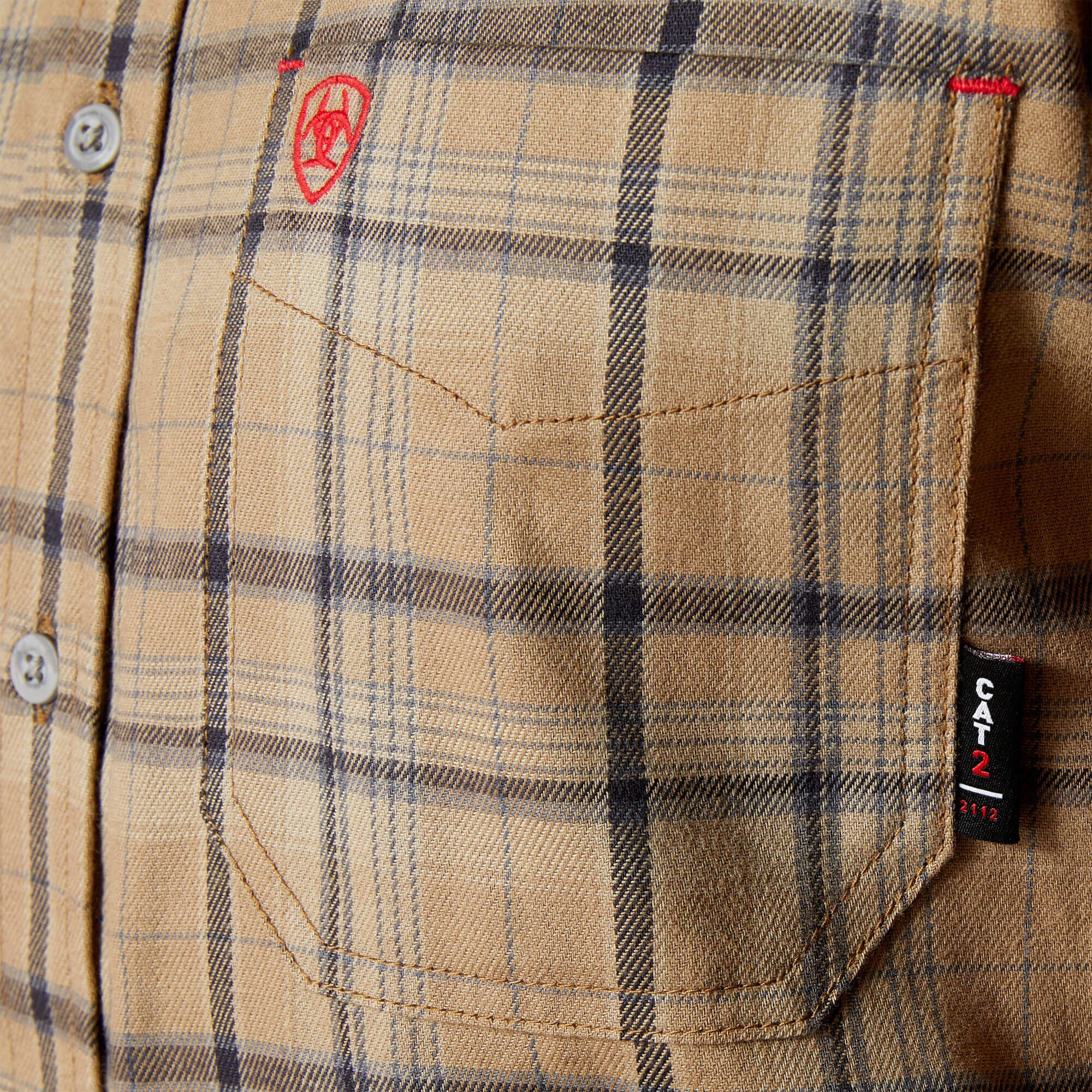 FR Dean Logo Work Shirt Men - FIELD KHAKI