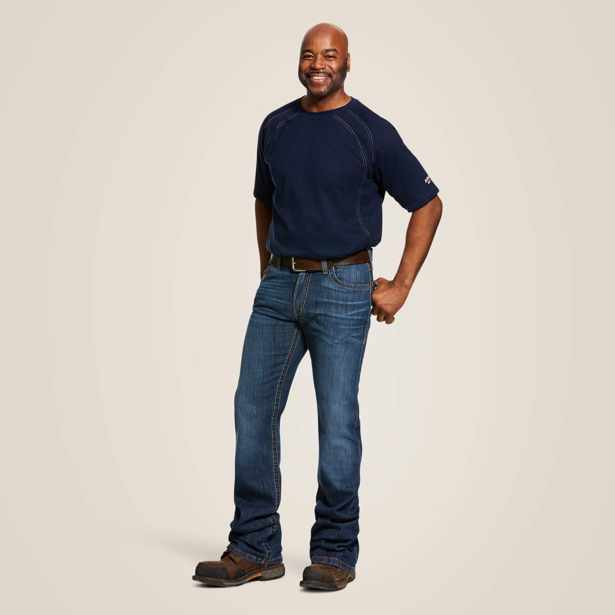 FR Work Crew T-Shirt Men - NAVY