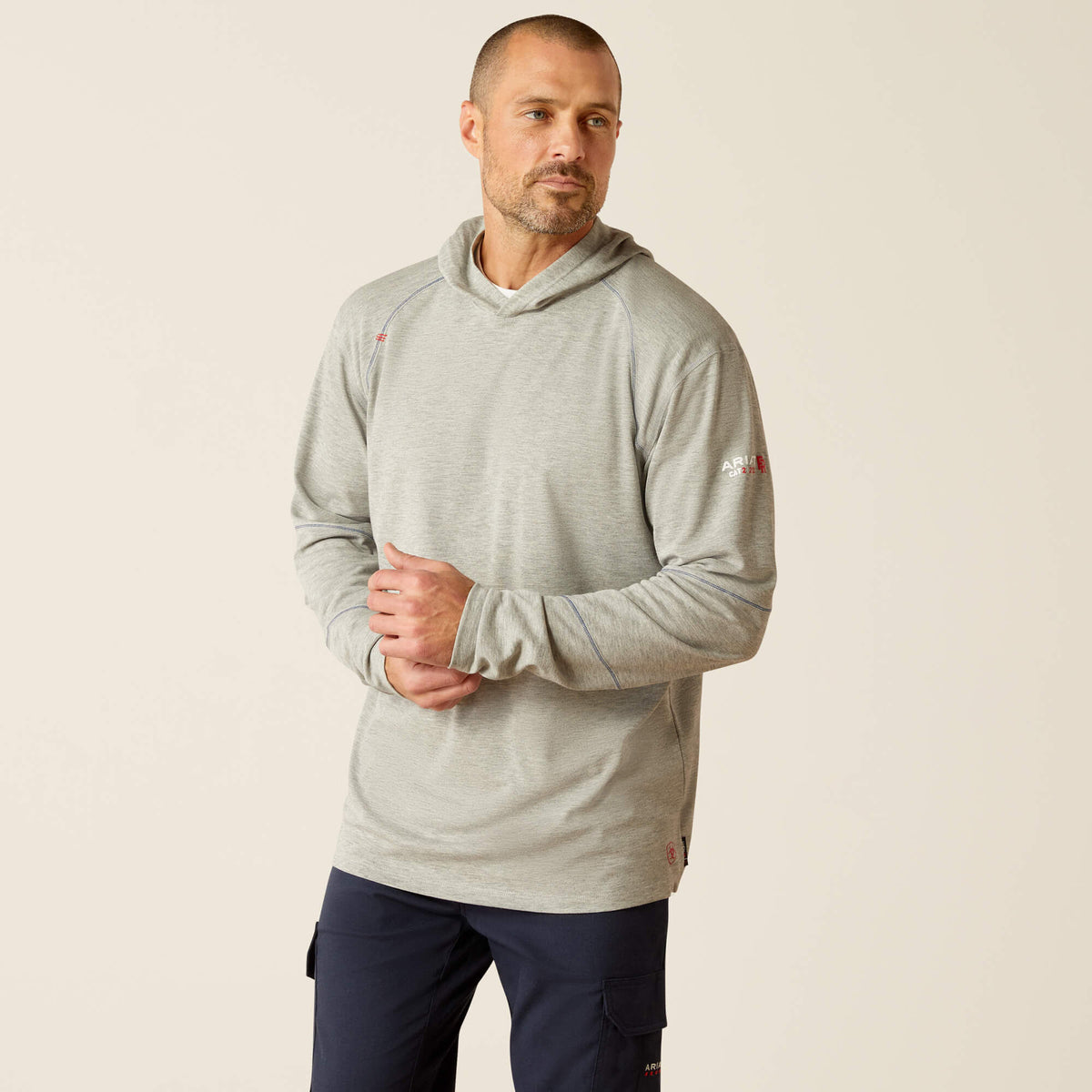 FR Primo Hooded T-Shirt Men - HEATHER GREY