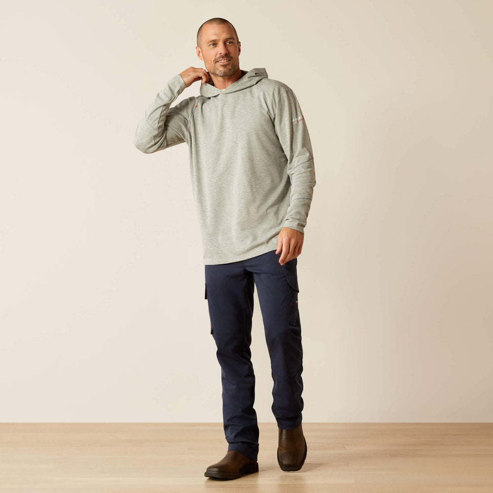 FR Primo Hooded T-Shirt Men - HEATHER GREY