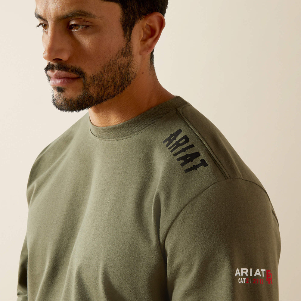 FR Work Hard Live Free T-Shirt Men - GRAPE LEAF