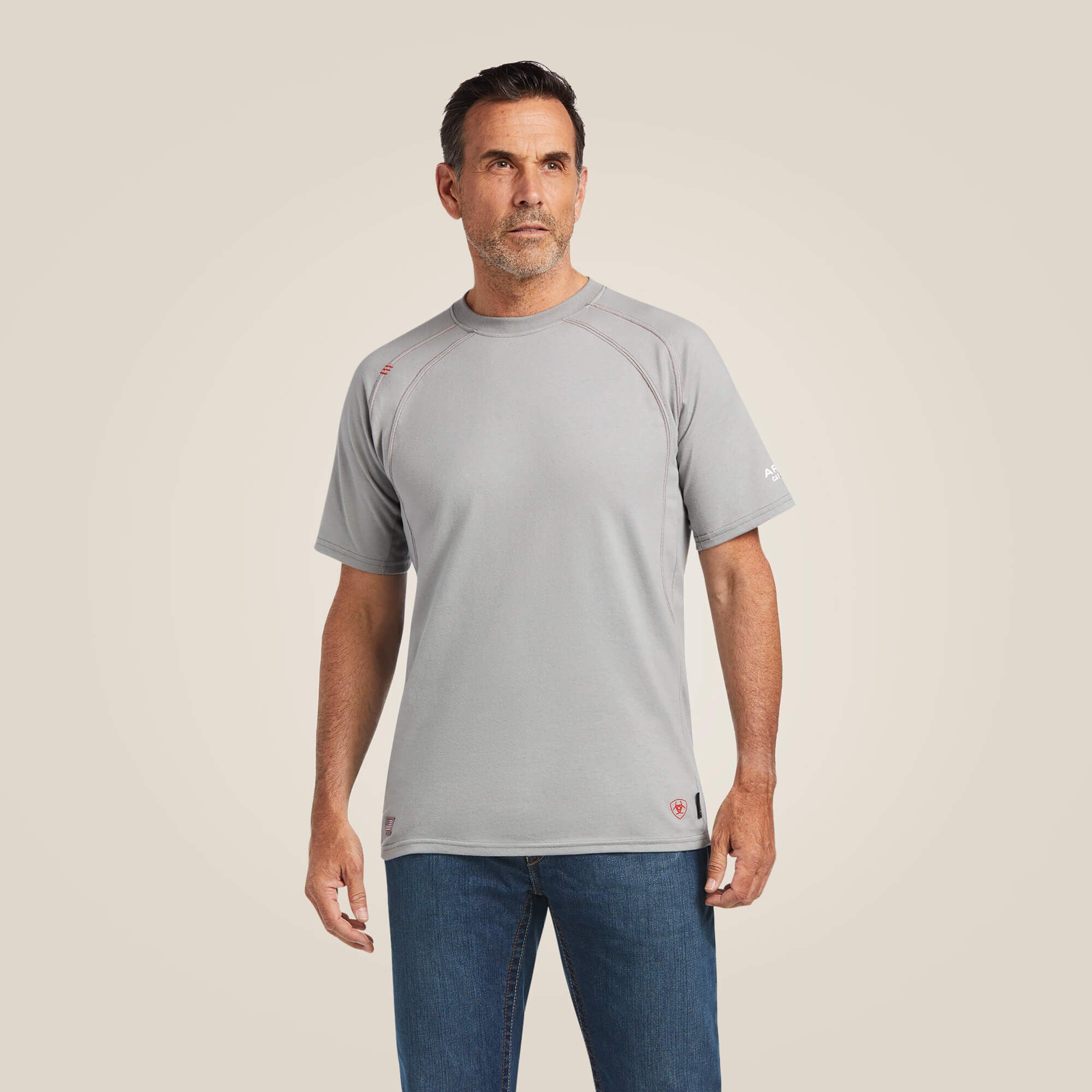 FR Work Crew T-Shirt Men - SILVER FOX