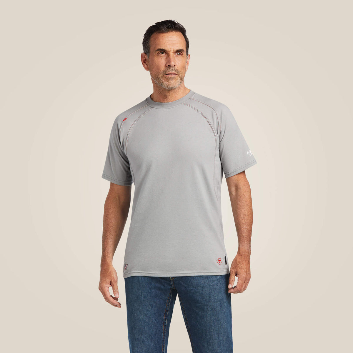 FR Work Crew T-Shirt Men - SILVER FOX