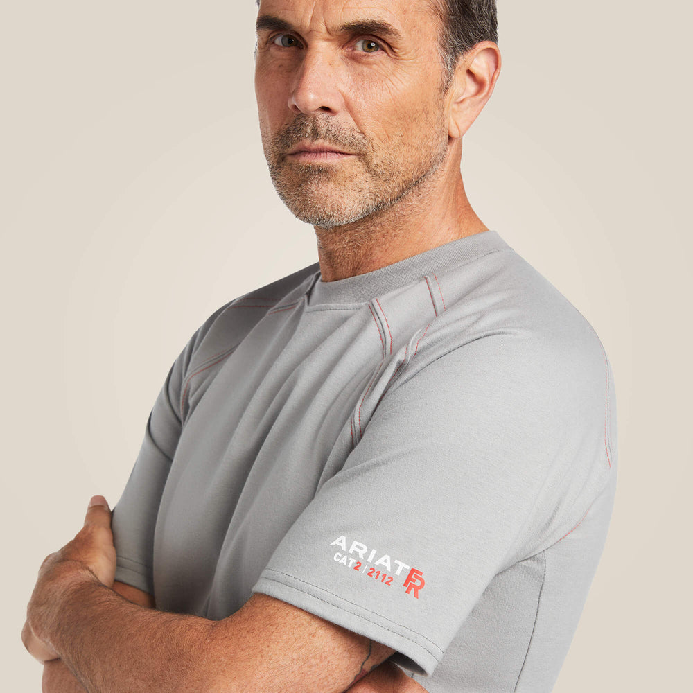 FR Work Crew T-Shirt Men - SILVER FOX