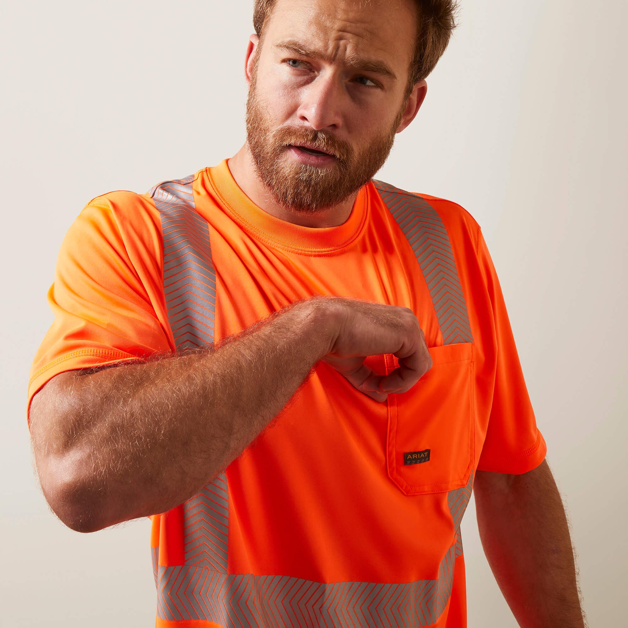 Rebar Hi-Vis ANSI T-Shirt Men - HI-VIS ORANGE