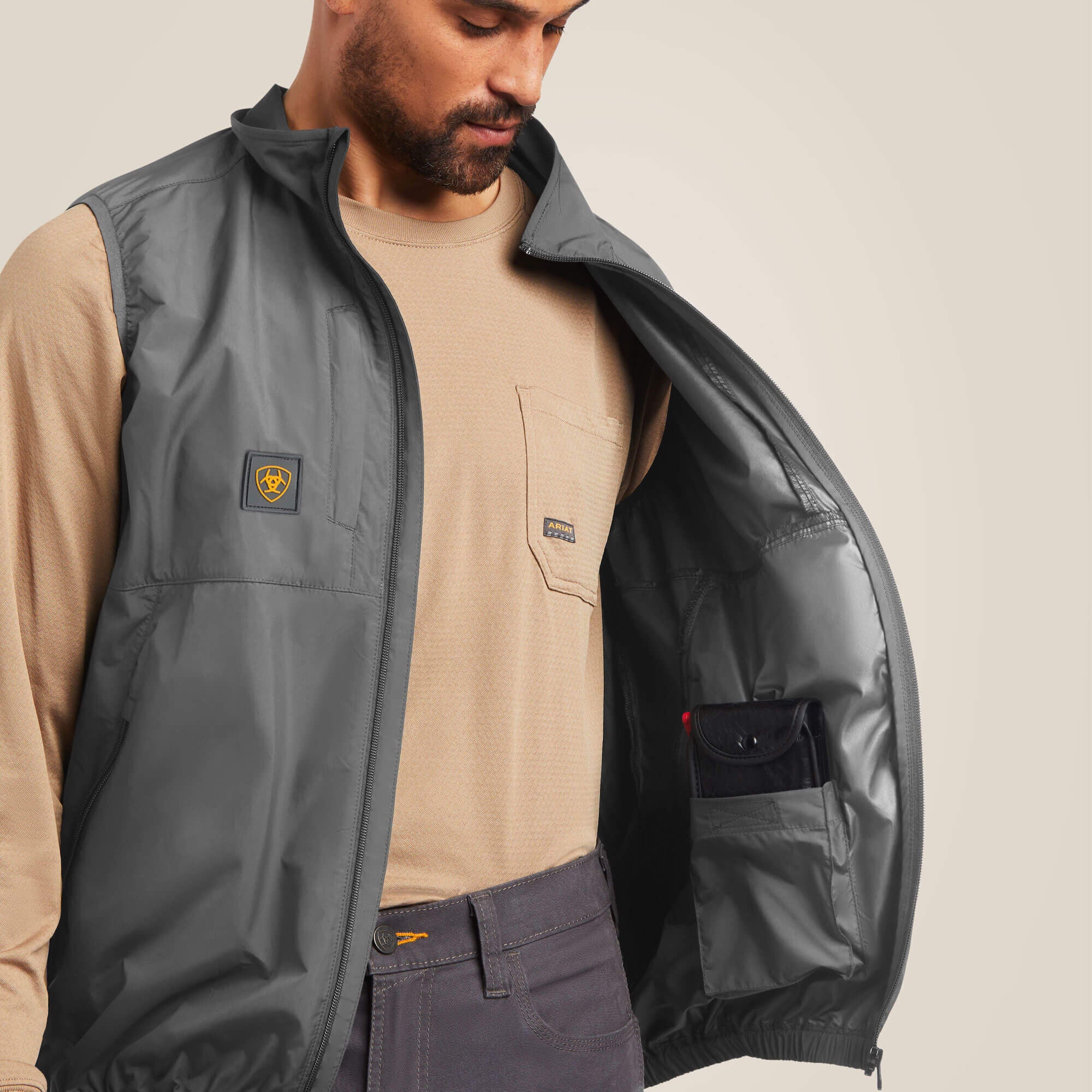 Rebar Elite Series Wind Chill Vest Men - REBAR GRAY