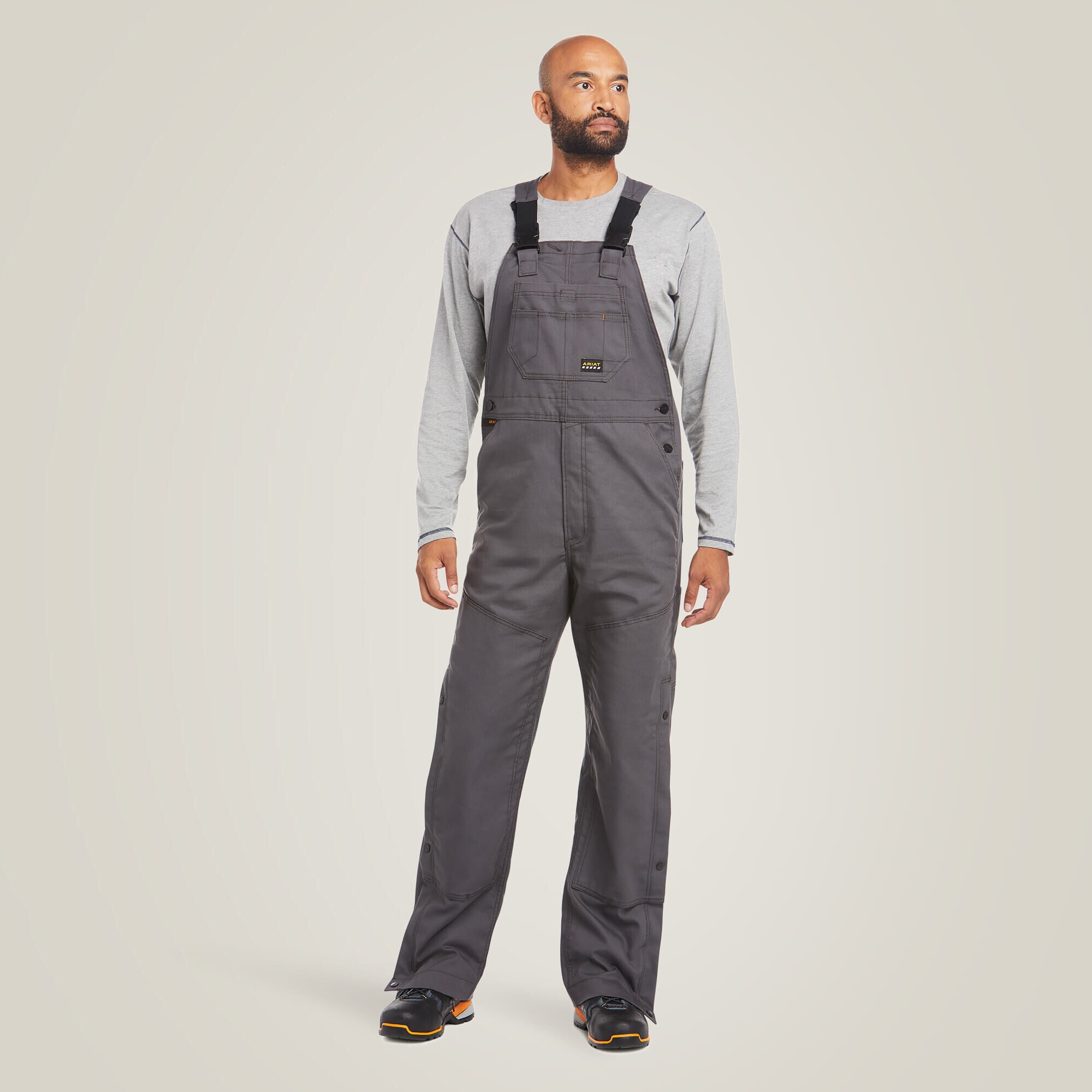 Rebar Duracanvas Unlined Bib Men - REBAR GREY