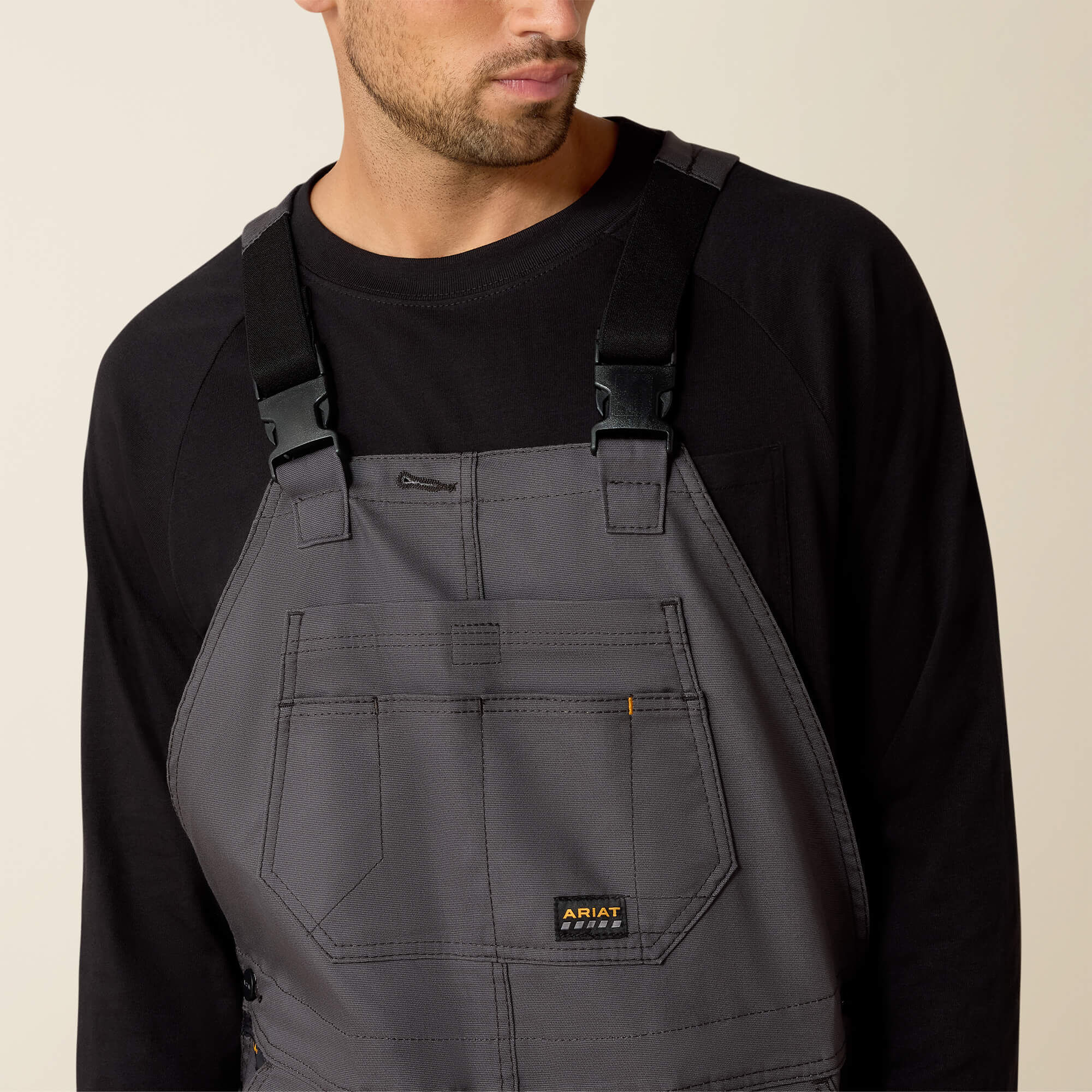 Rebar Duracanvas Unlined Bib Men - REBAR GREY