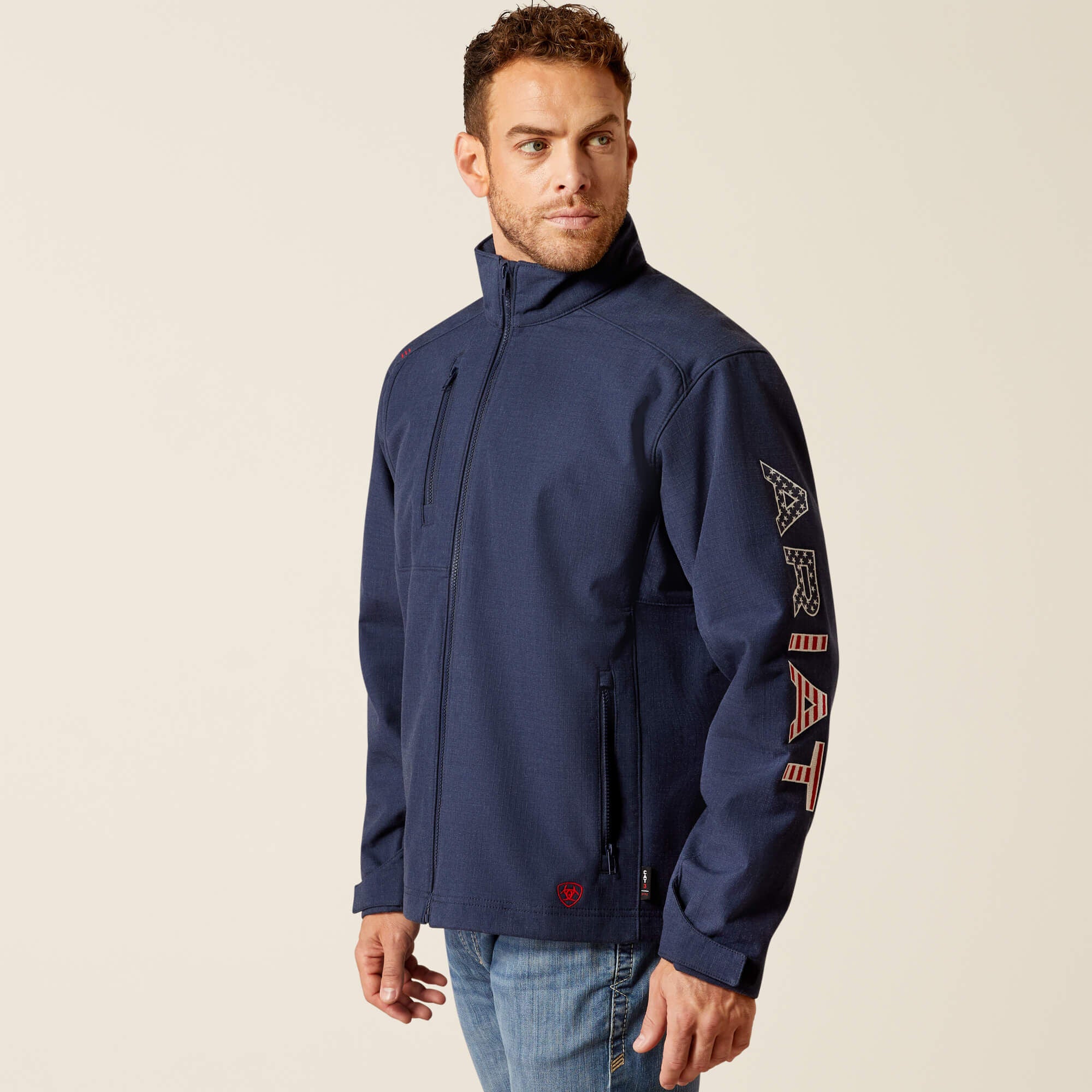 FR Team Logo Jacket Men - NAVY/USA