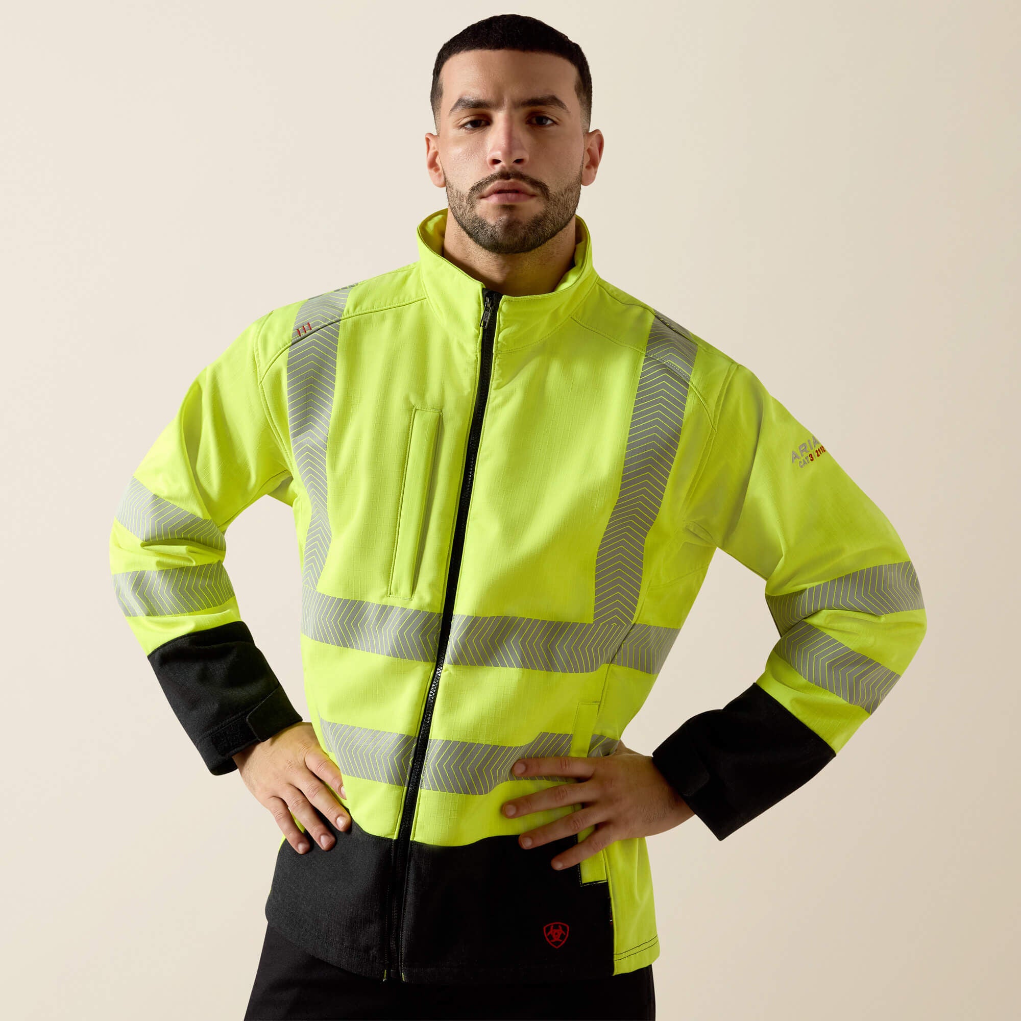 FR Vernon Hi-Vis Softshell Jacket Men - HI-VIS YELLOW