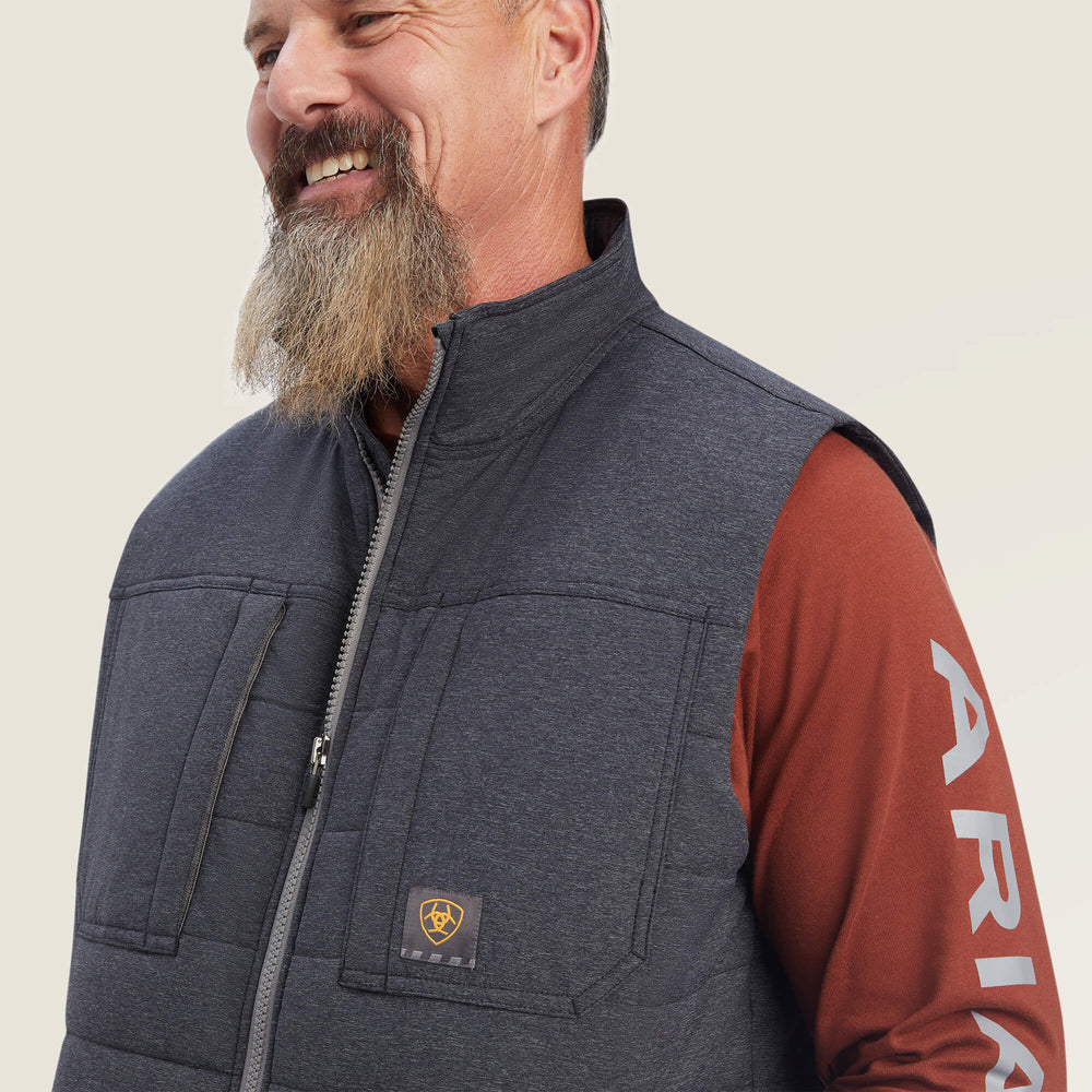 Rebar Valiant Ripstop Insulated Vest Men - CHARCOAL HEATHER