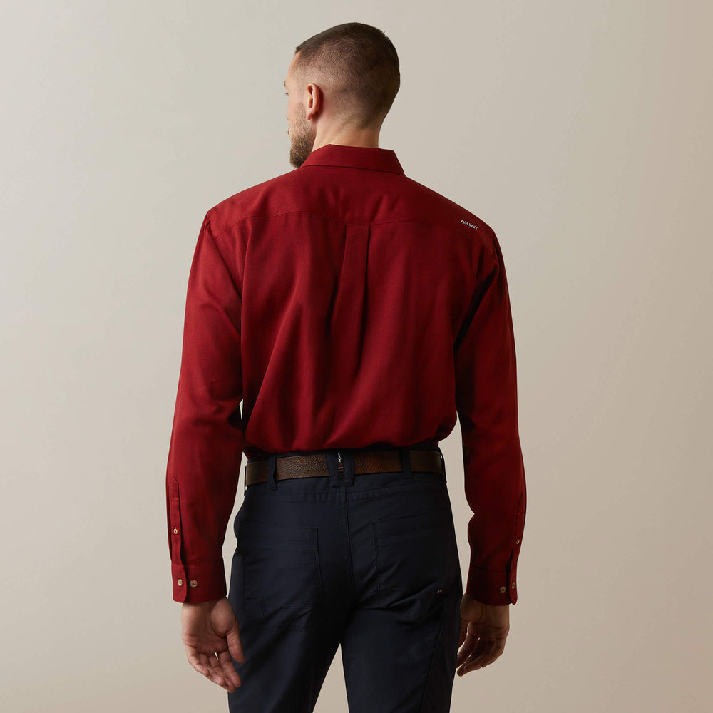 FR Air Inherent Work Shirt Men - RED HEATHER