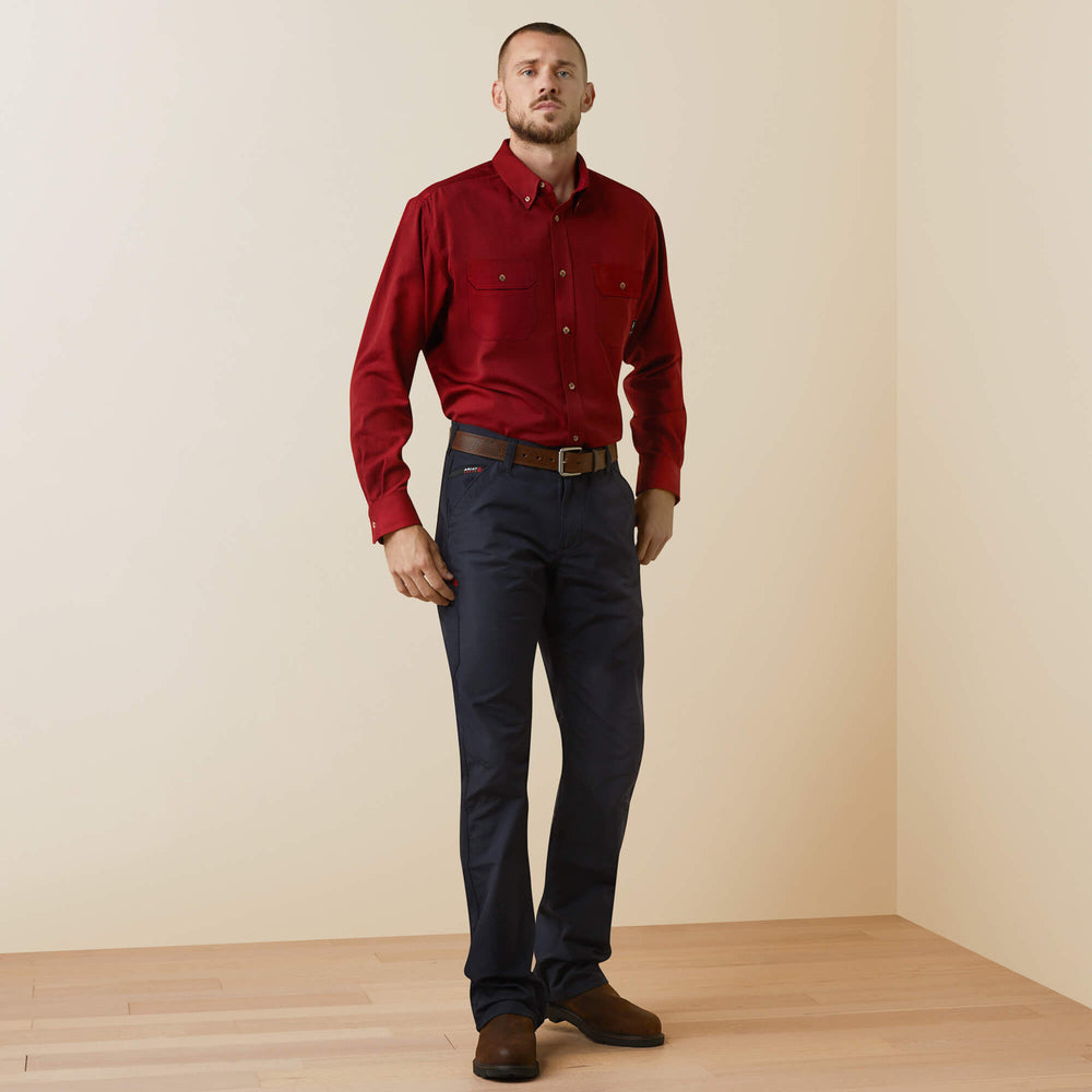 FR Air Inherent Work Shirt Men - RED HEATHER