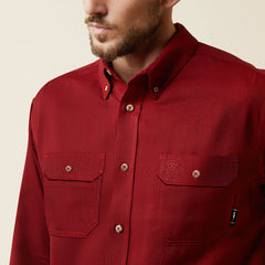 FR Air Inherent Work Shirt Men - RED HEATHER