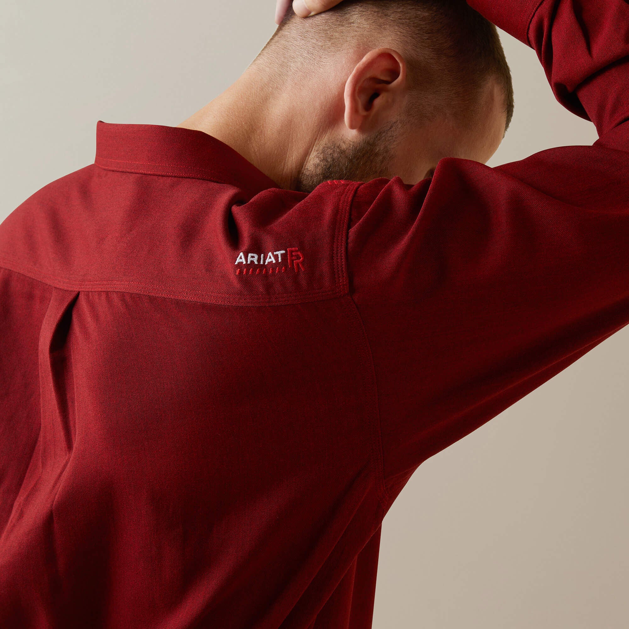 FR Air Inherent Work Shirt Men - RED HEATHER