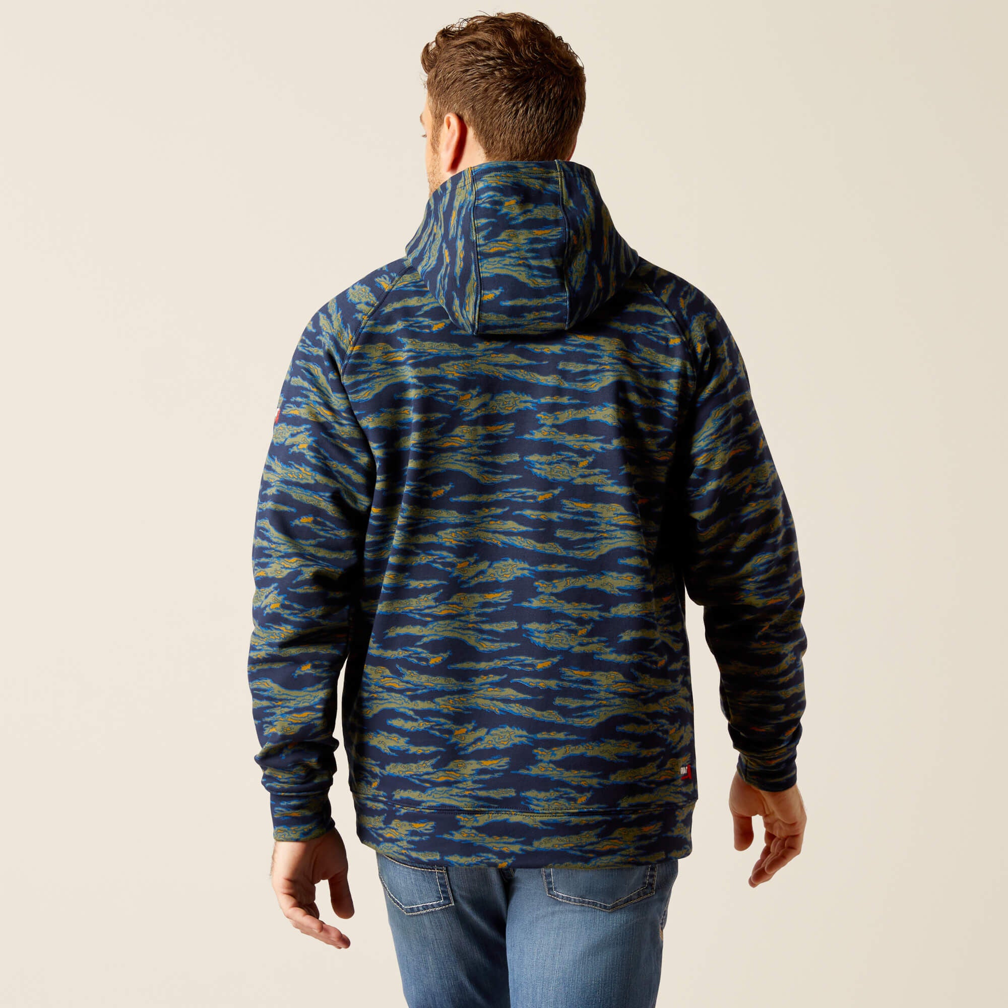 FR DuraStretch Smoke Hoodie Men - BARITONE BLUE CAMO