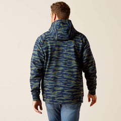 FR DuraStretch Smoke Hoodie Men - BARITONE BLUE CAMO
