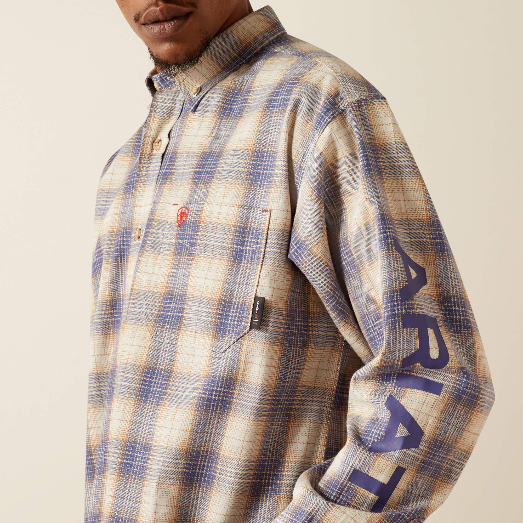 FR Crenshaw Logo Work Shirt Men - MOONBEAM