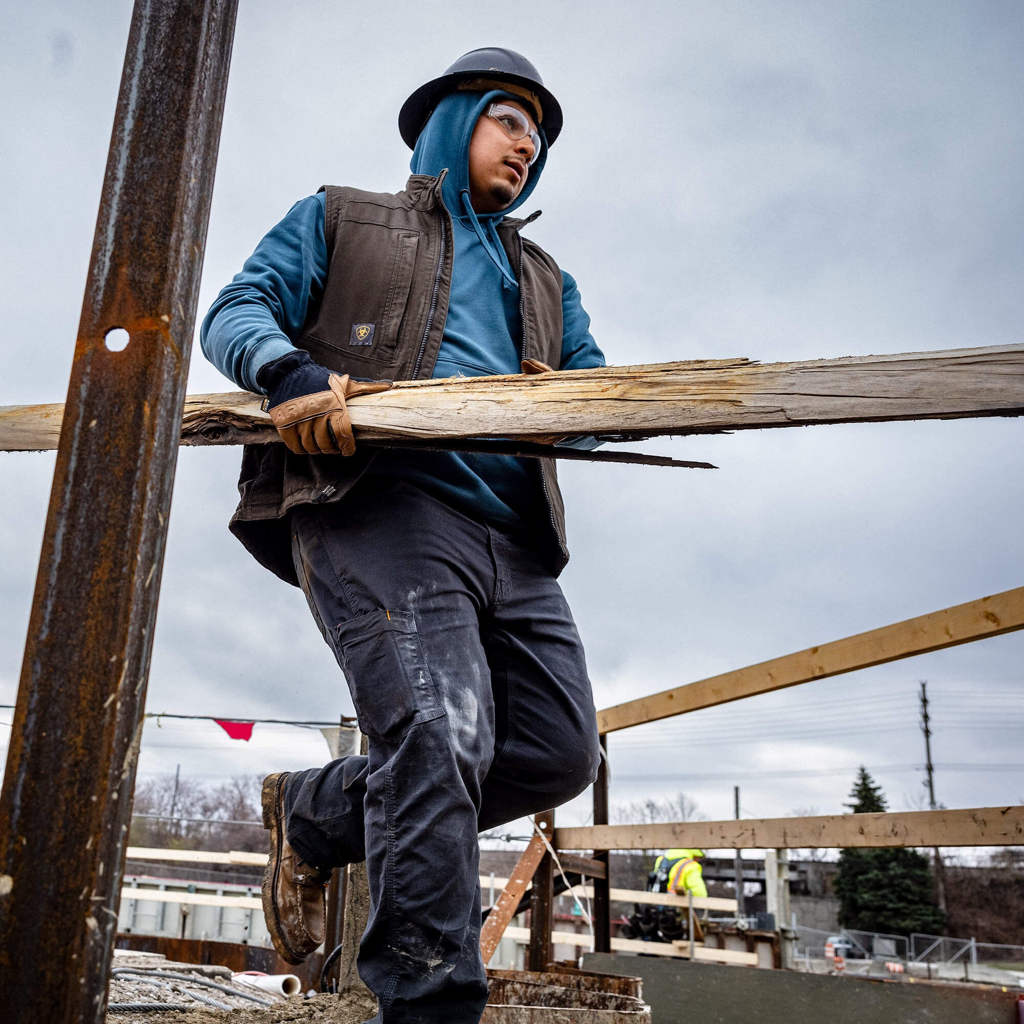 Rebar Washed DuraCanvas Insulated Vest Men - WREN