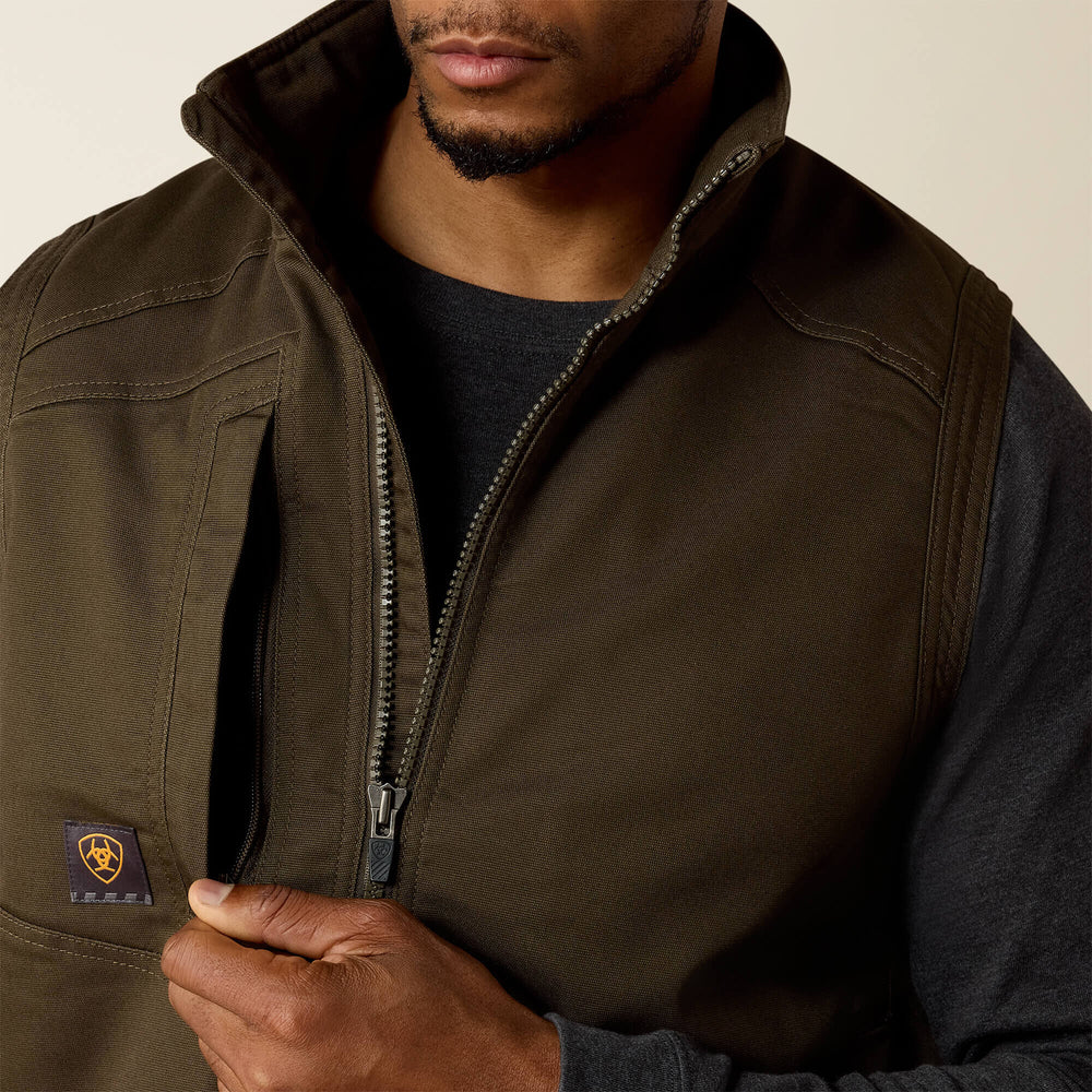 Rebar Washed DuraCanvas Insulated Vest Men - WREN