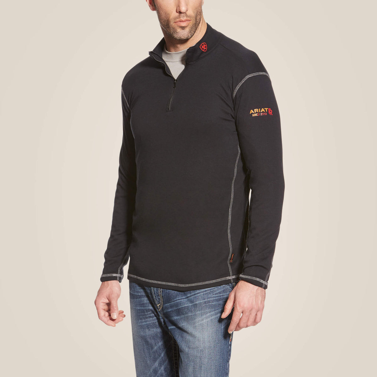 FR Polartec 1/4 Zip Top Men - BLACK