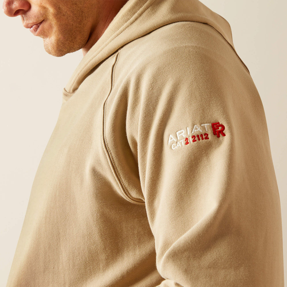 FR DuraStretch Work Hard Live Free Hoodie Men - SILVER MINK