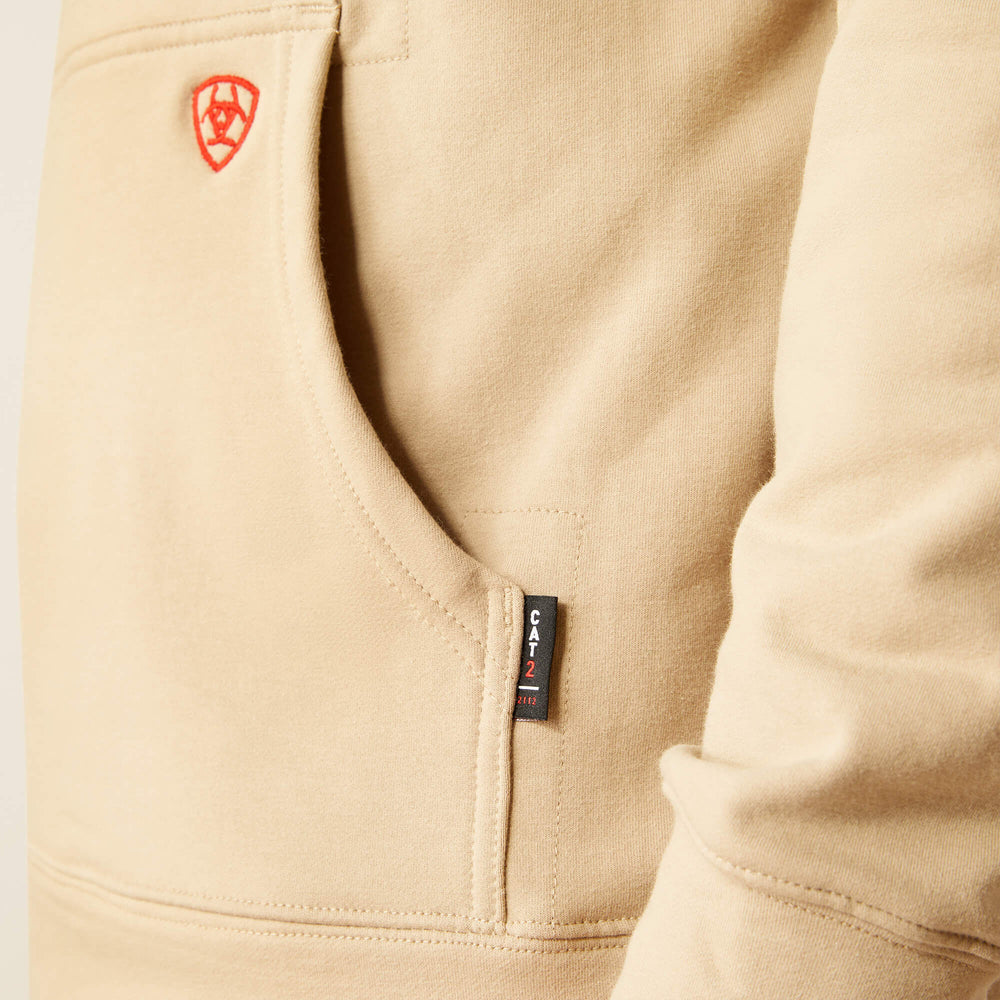 FR DuraStretch Work Hard Live Free Hoodie Men - SILVER MINK