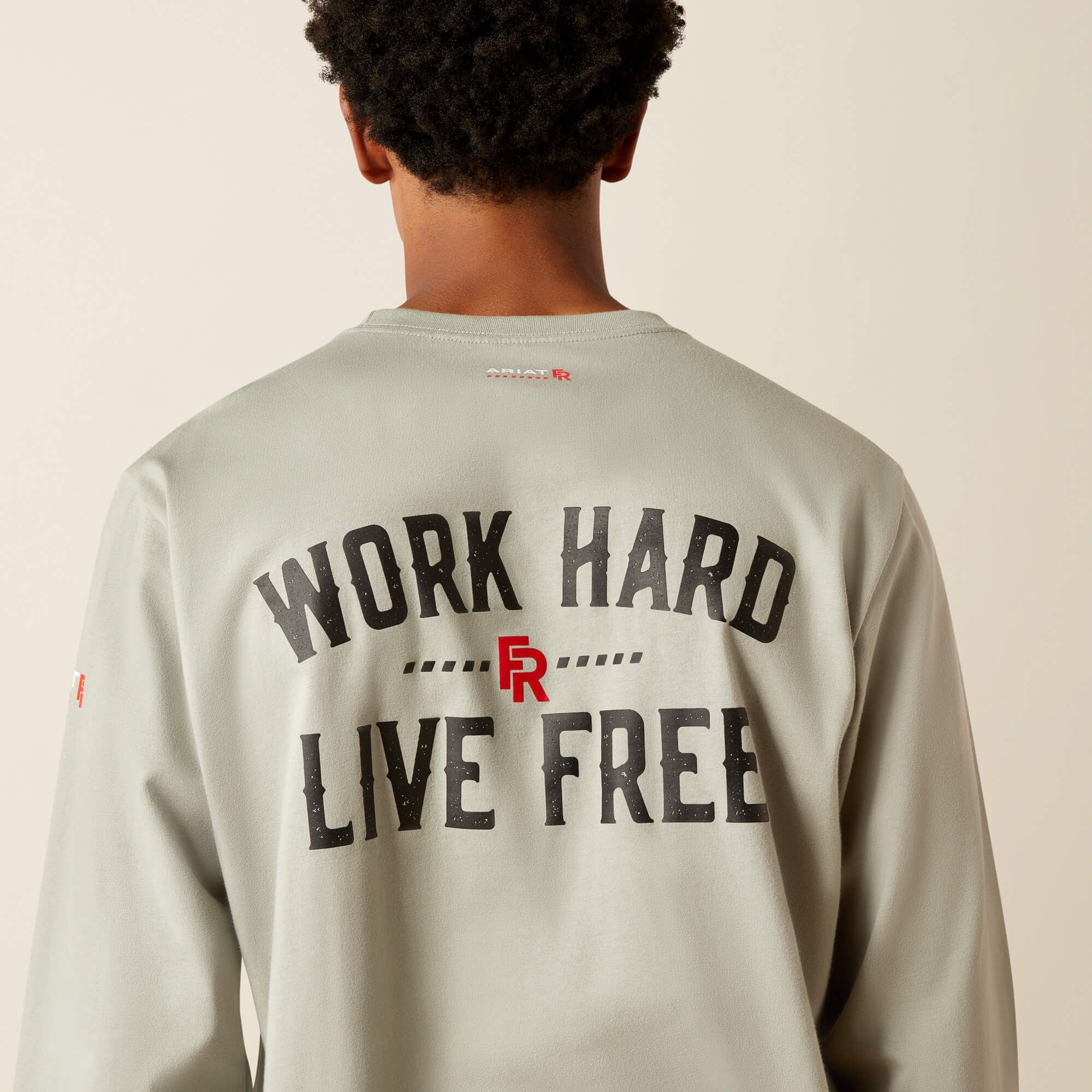 FR Work Hard Live Free T-Shirt Men - WILD DOVE