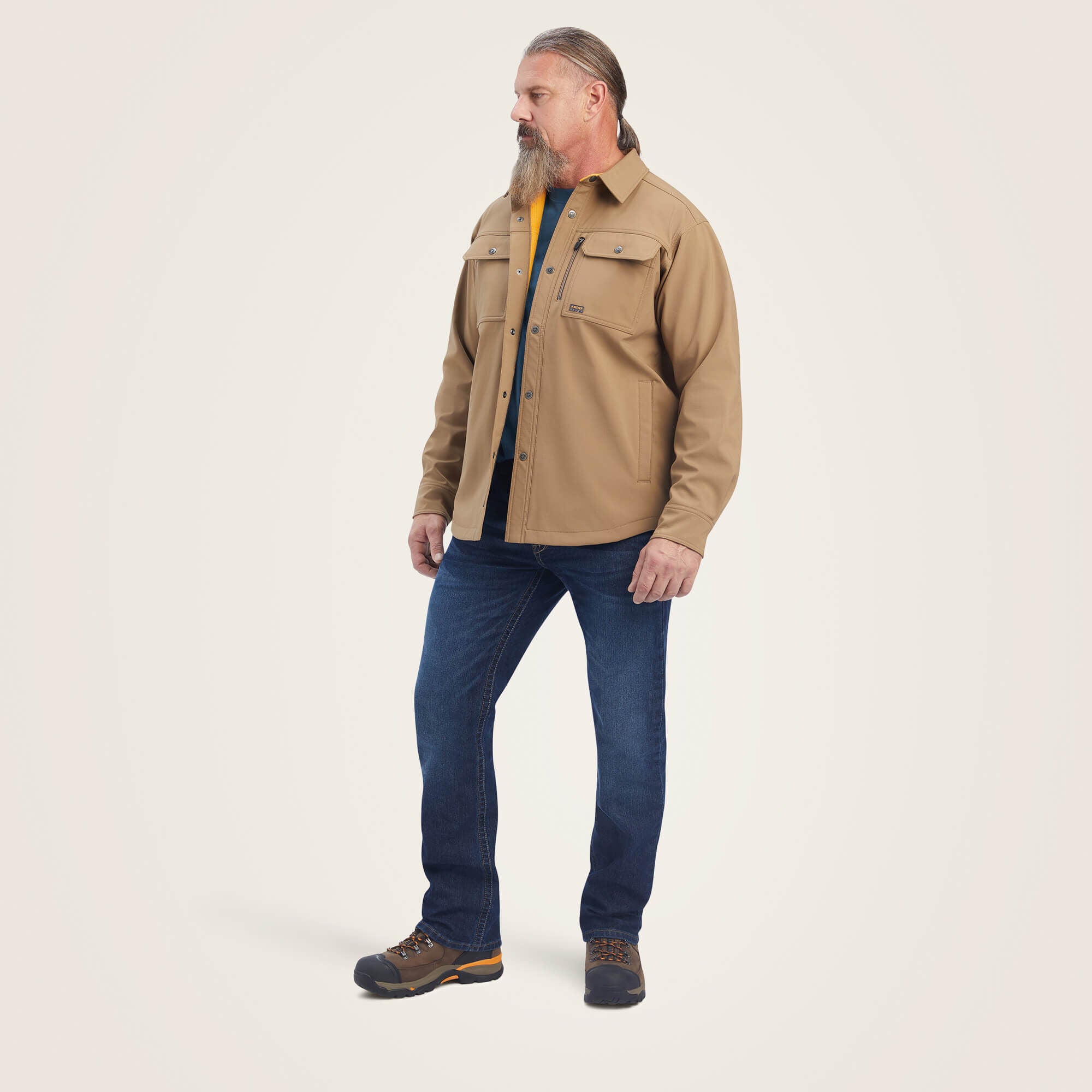 Rebar DuraStretch Utility Softshell Shirt Jacket Men - FIELD KHAKI