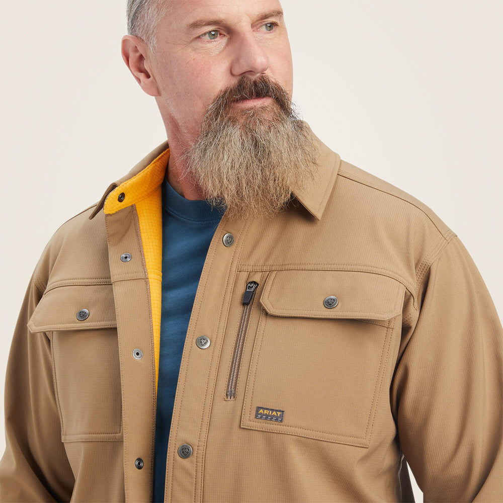 Rebar DuraStretch Utility Softshell Shirt Jacket Men - FIELD KHAKI