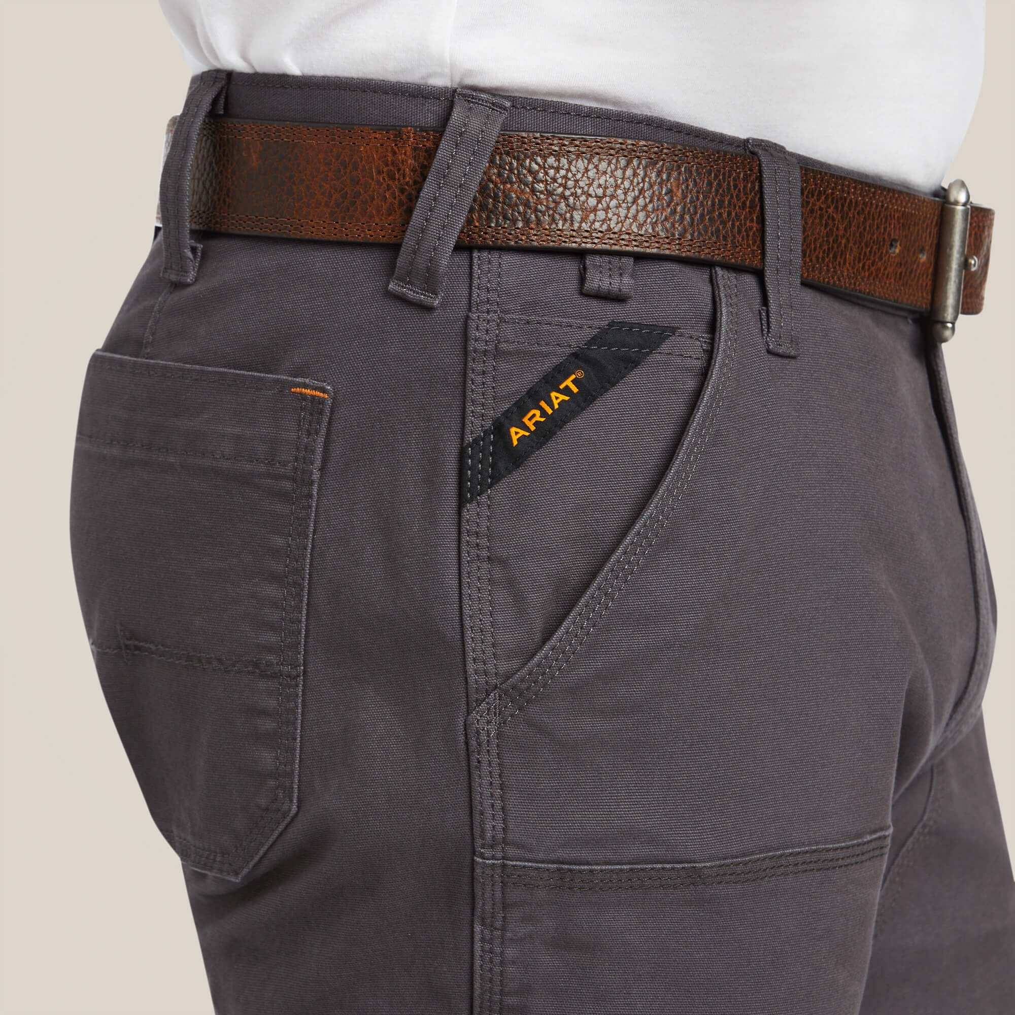 Rebar M7 Slim DuraStretch Made Tough Double Front Straight Pant Men - REBAR GREY