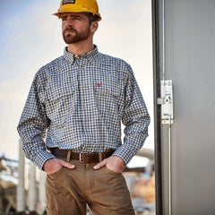 FR Plaid Featherlight Work Shirt Men - CLEAR SKY PLAID