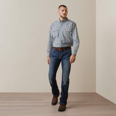 FR Plaid Featherlight Work Shirt Men - CLEAR SKY PLAID