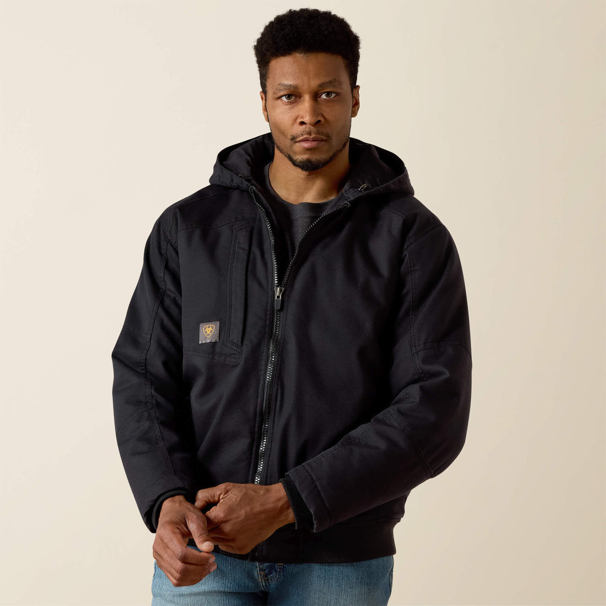 Rebar Washed DuraCanvas Insulated Jacket Men - BLACK