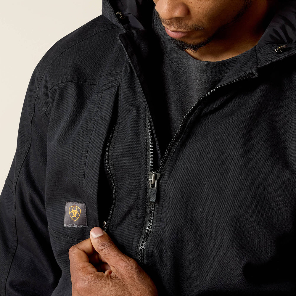 Rebar Washed DuraCanvas Insulated Jacket Men - BLACK