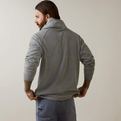 Rebar Cotton Strong Hooded T-Shirt Men - HEATHER GREY