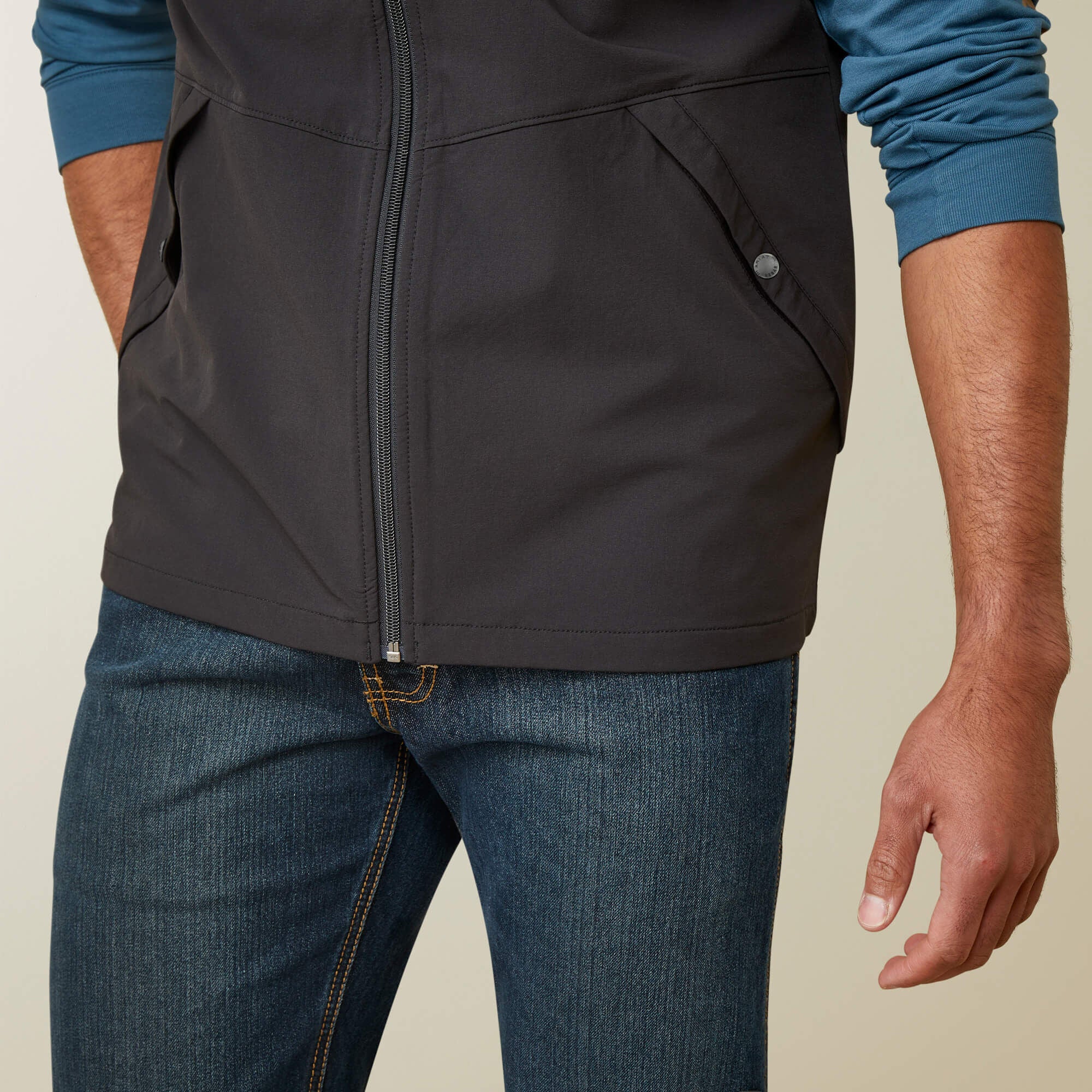 Rebar Weatherproof Convertible Jacket Men - BLACK